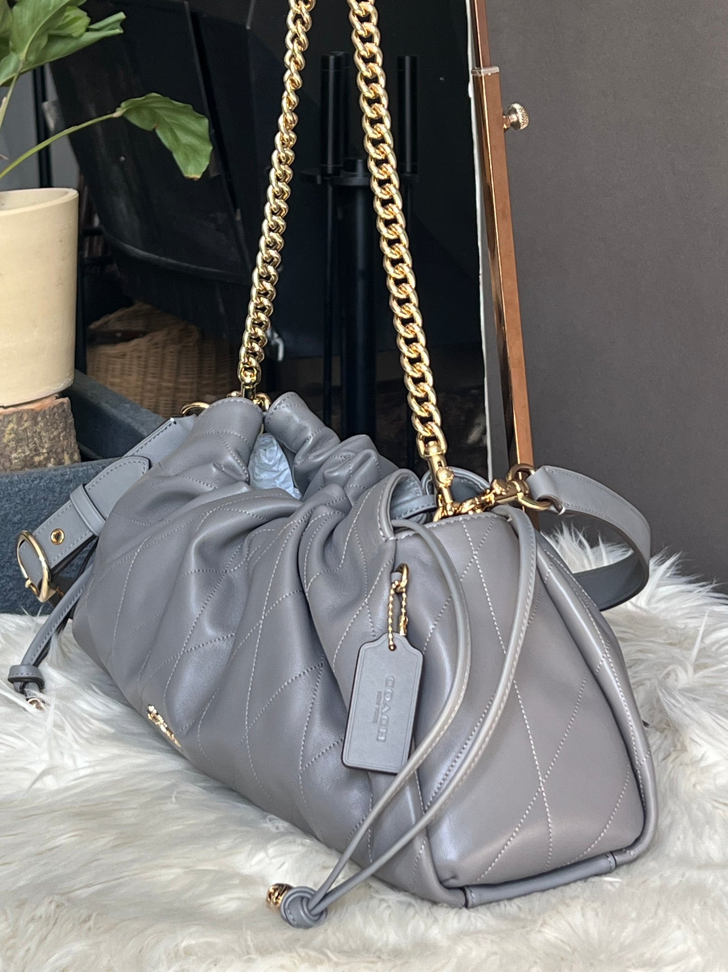 Coach Faye Large Shoulder Bag with Quilting