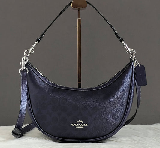 Coach Aria Shoulder Bag In Signature Canvas