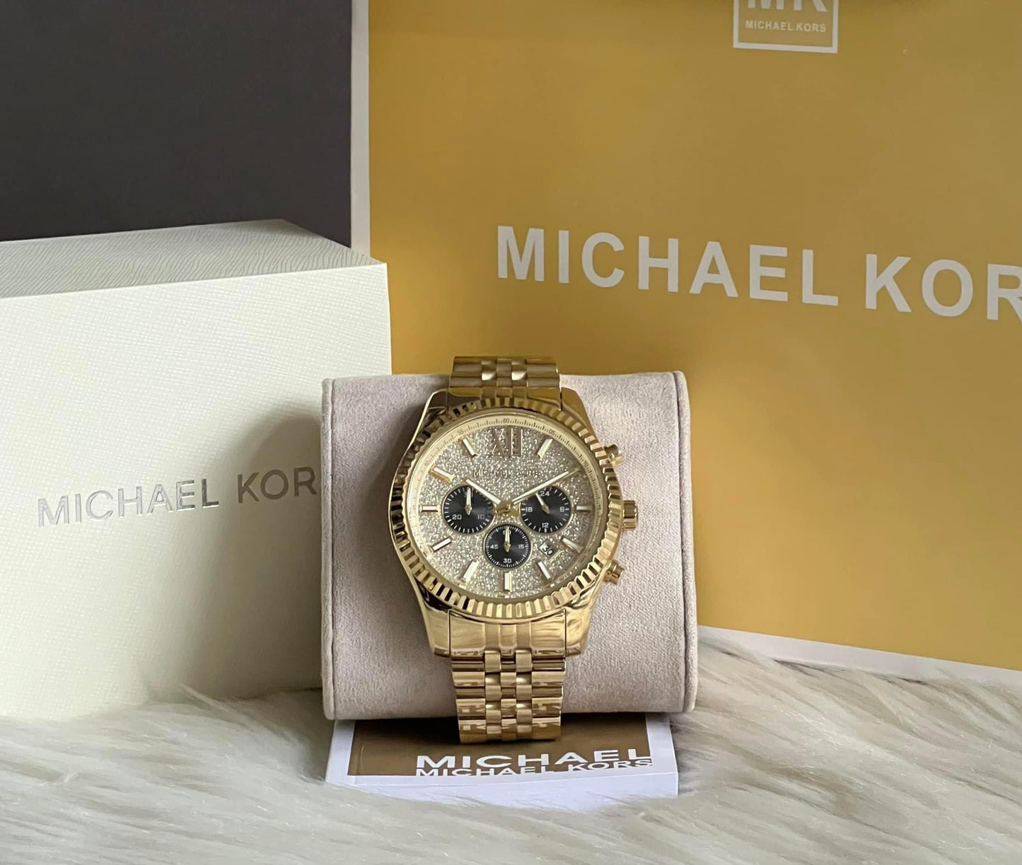 Michael Kors Oversized Lexington Gold-Tone Watch