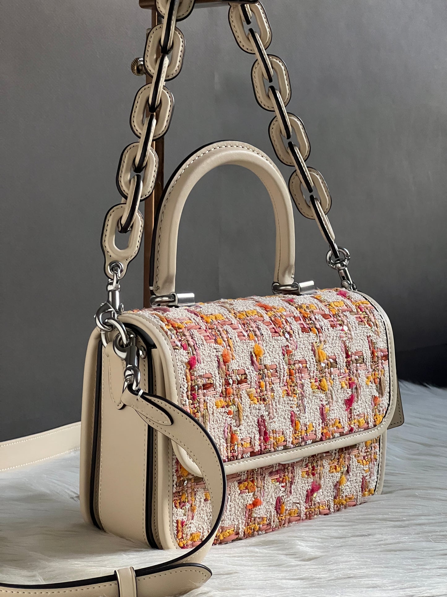 Coach Rogue Top Handle Bag in Tweed