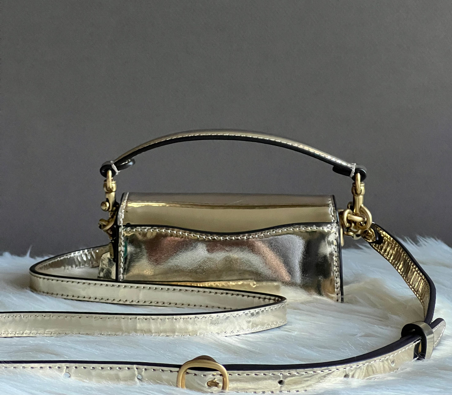 Coach Tabby 12 in Metallic