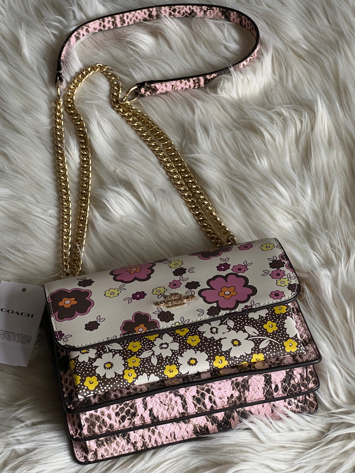 Coach Mini Klare Crossbody Bag with Floral Print