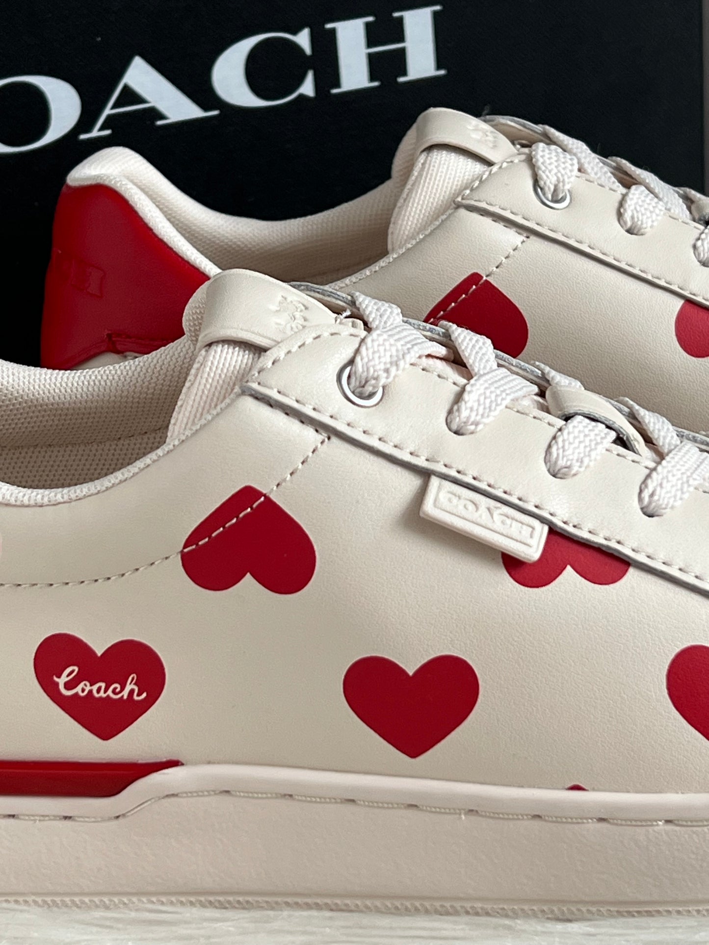 Coach Lowline Low Top Sneaker With Valentine's Print