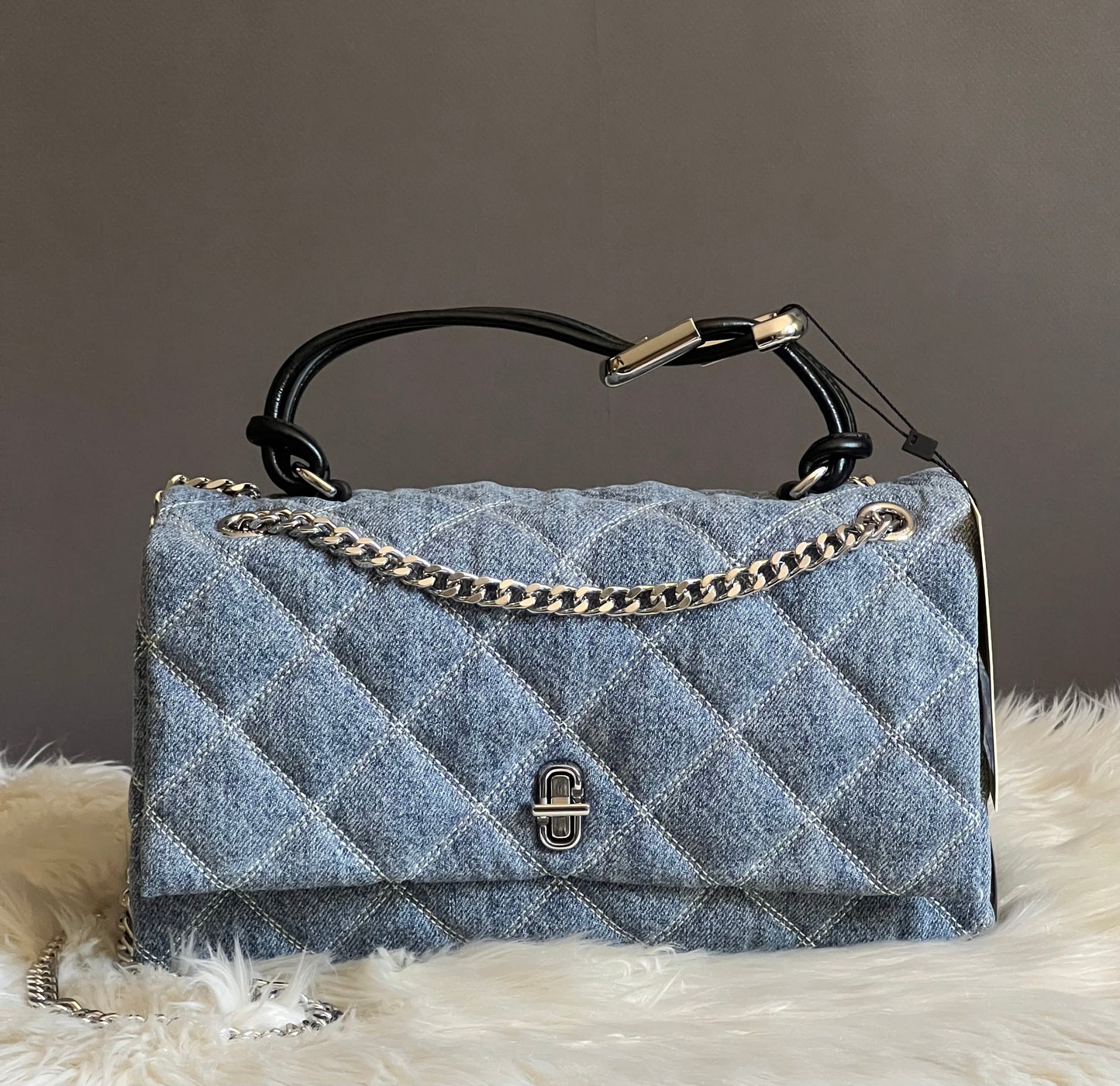 Marc Jacobs The Quilted Denim Dual Convertible Shoulder Bag