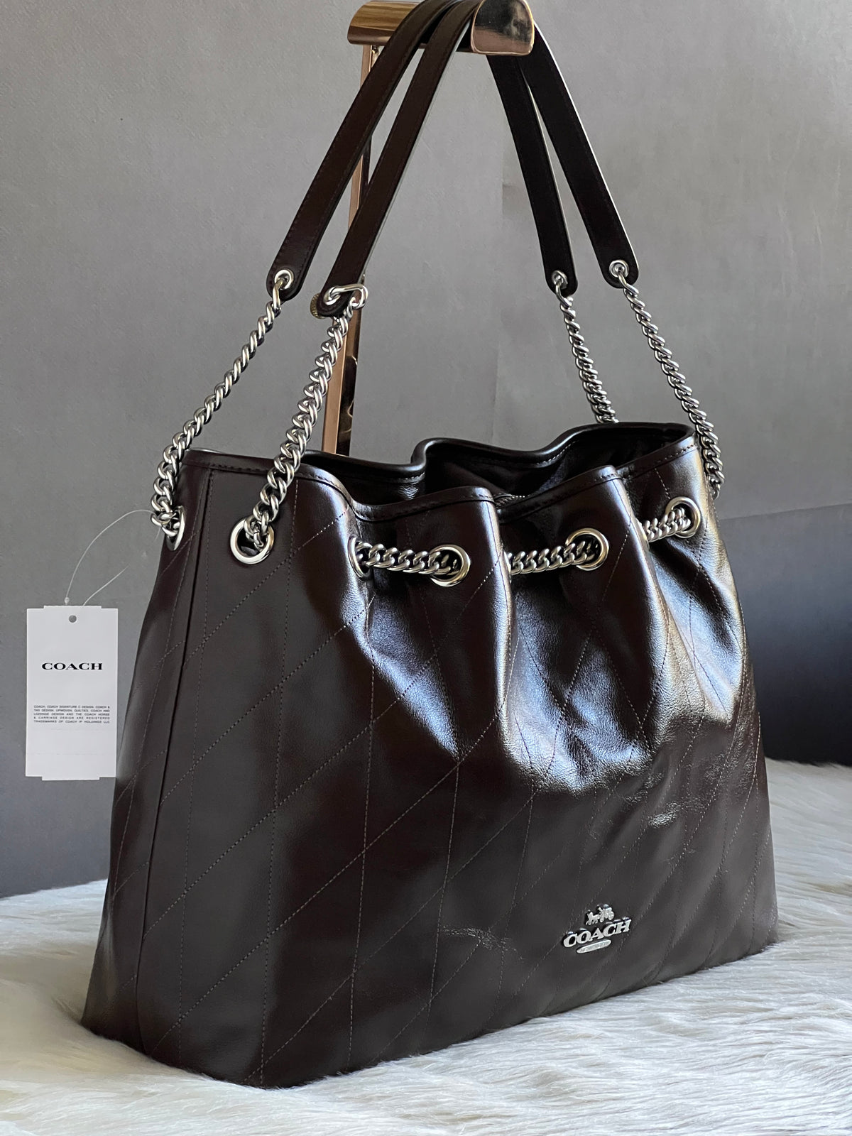 Coach Evelyn Shoulder Bag with Quilting