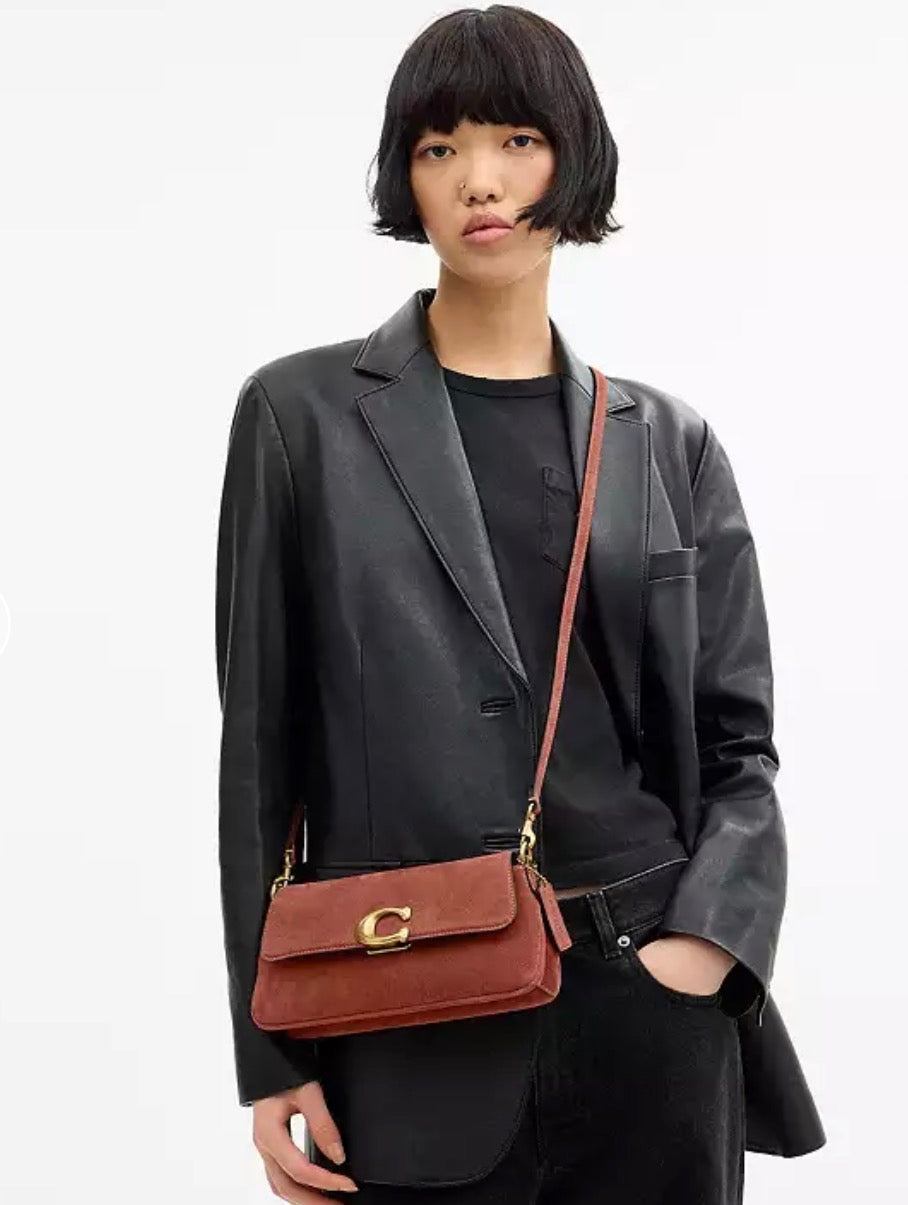 Coach Suede Jet Shoulder Bag