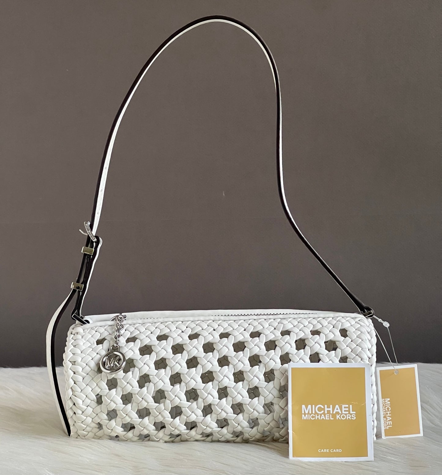 Michael Kors Izzy Small Crocheted Barrel Pochette