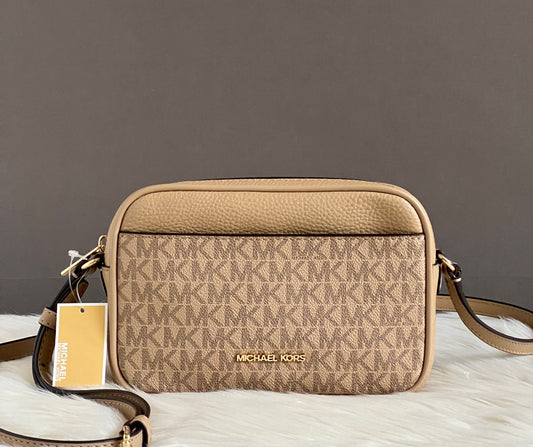 Michael Kors Jet Set Small Signature Logo Camera Crossbody Bag