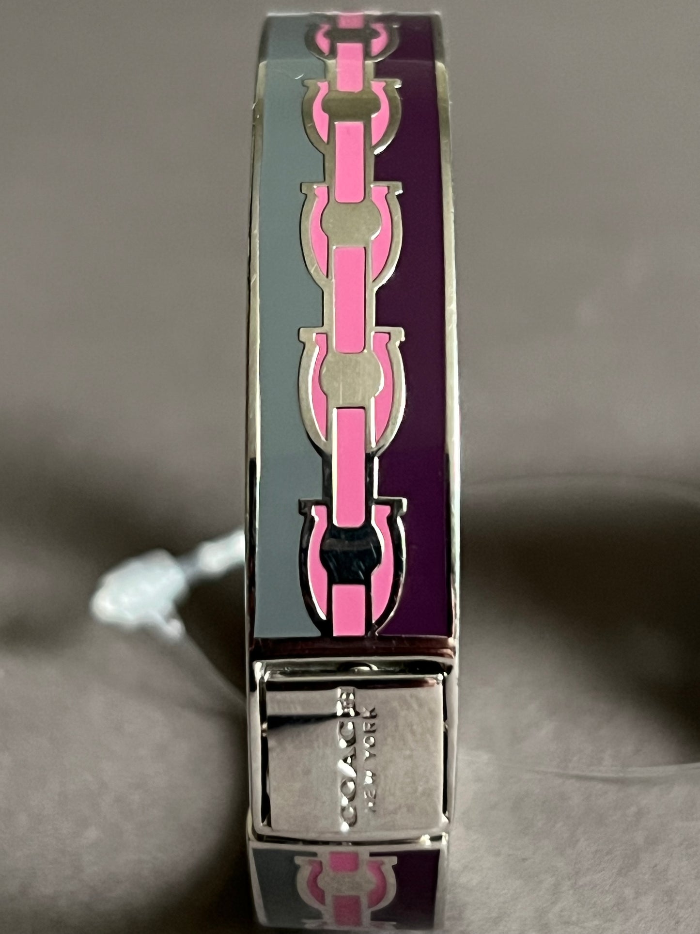 Coach Signature Chain Hinged Bangle