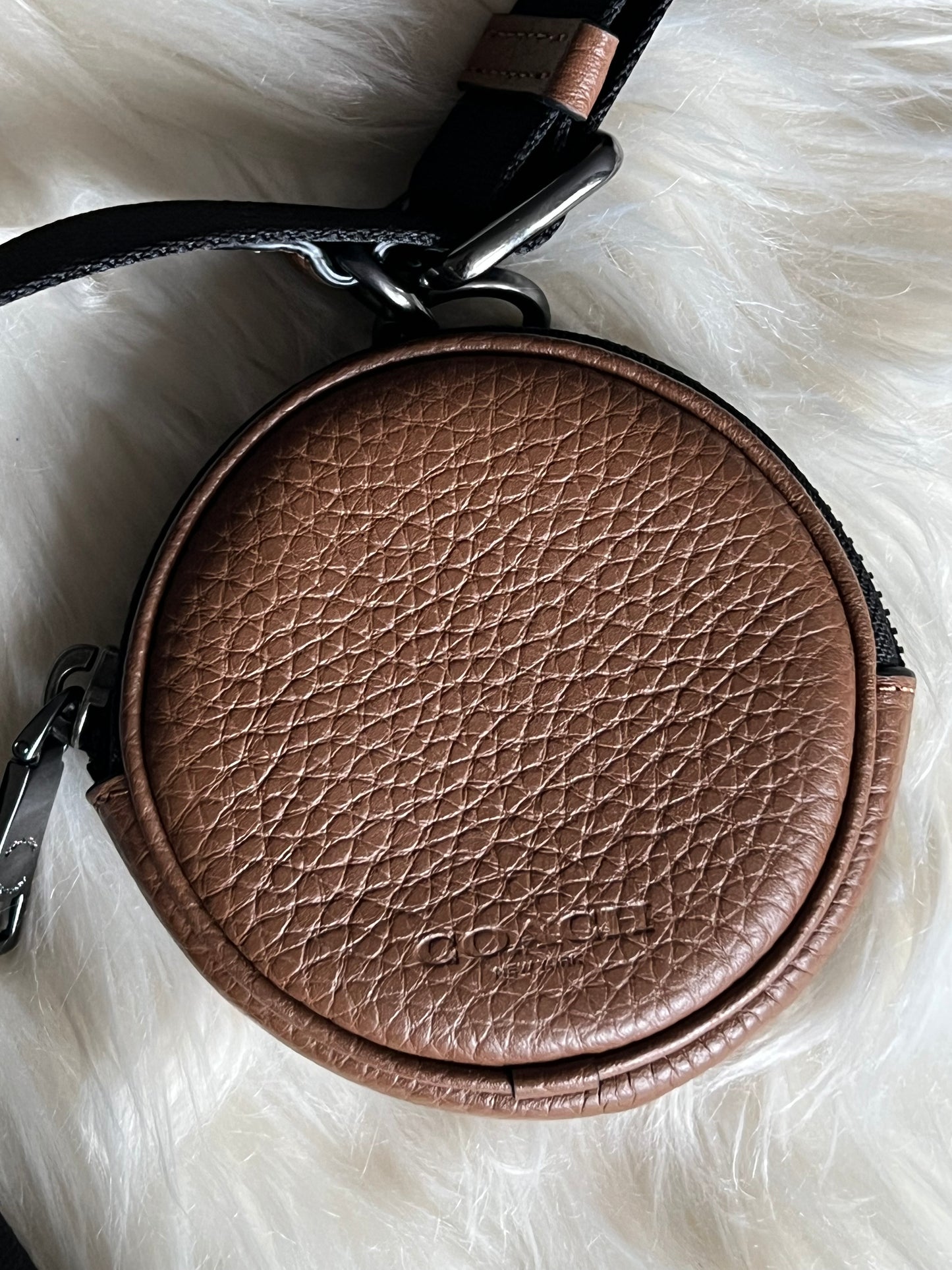 Coach Small Finn Crossbody Bag with Pouch in Signature Suede