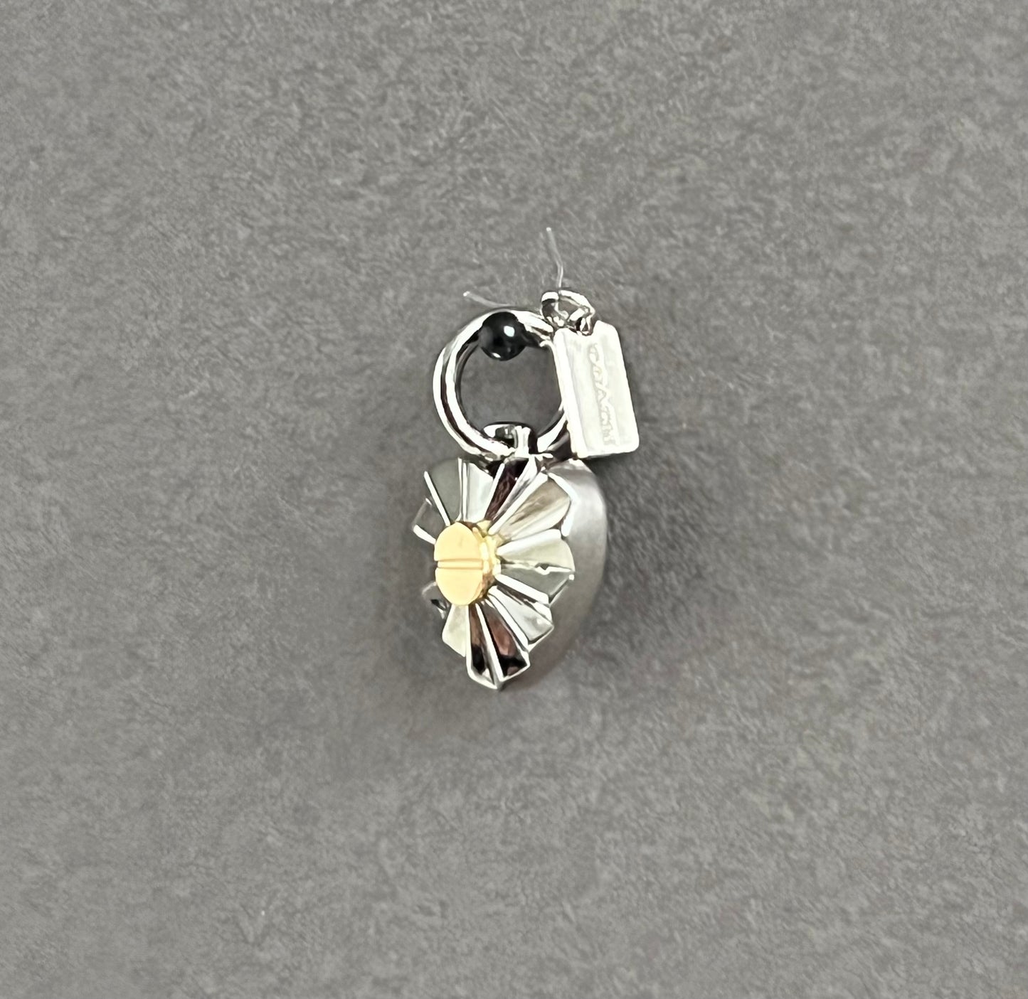 Coach Faceted Heart Charm