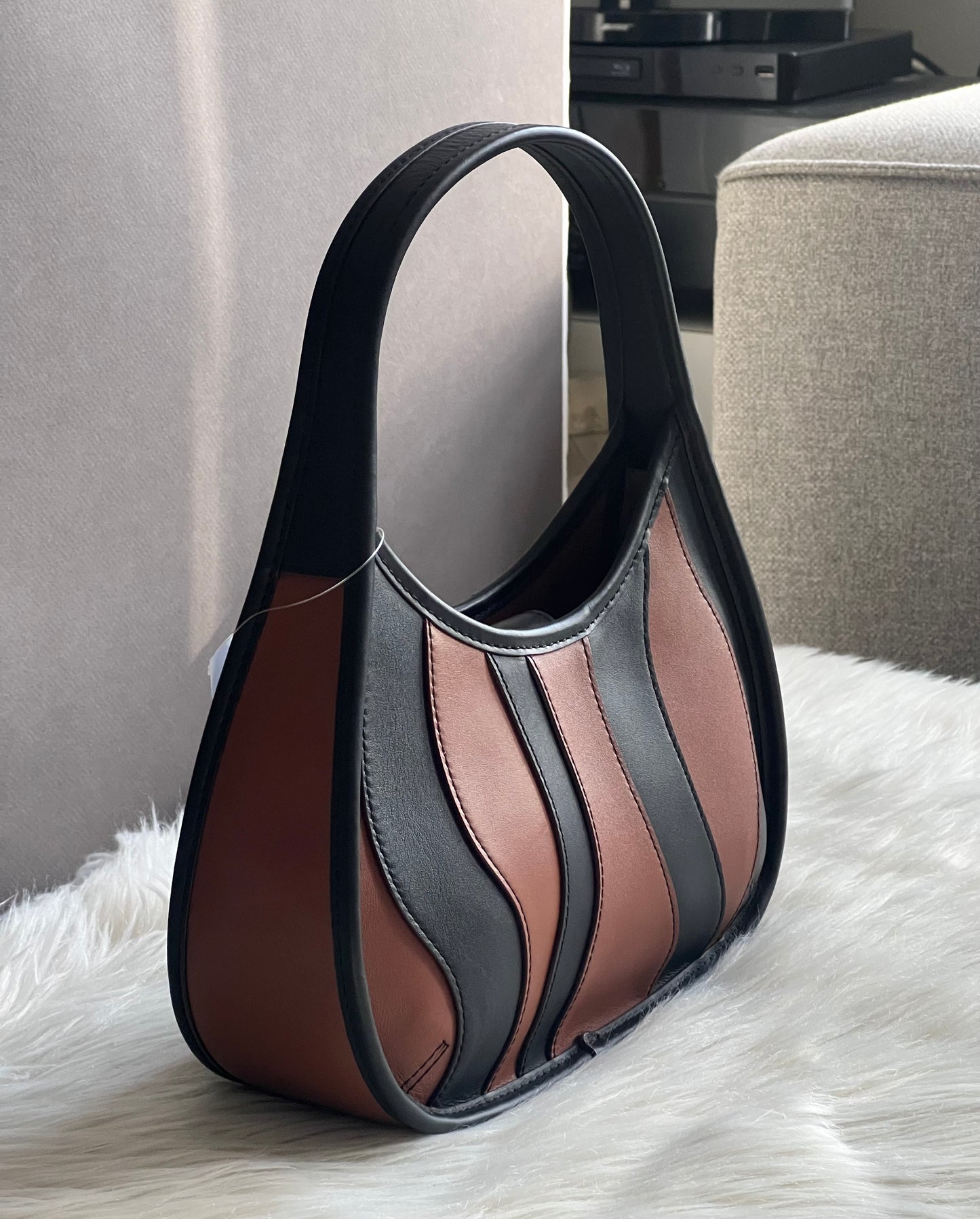 Coach Ergo Bag in Upcrafted Leather: Wavy Stripe