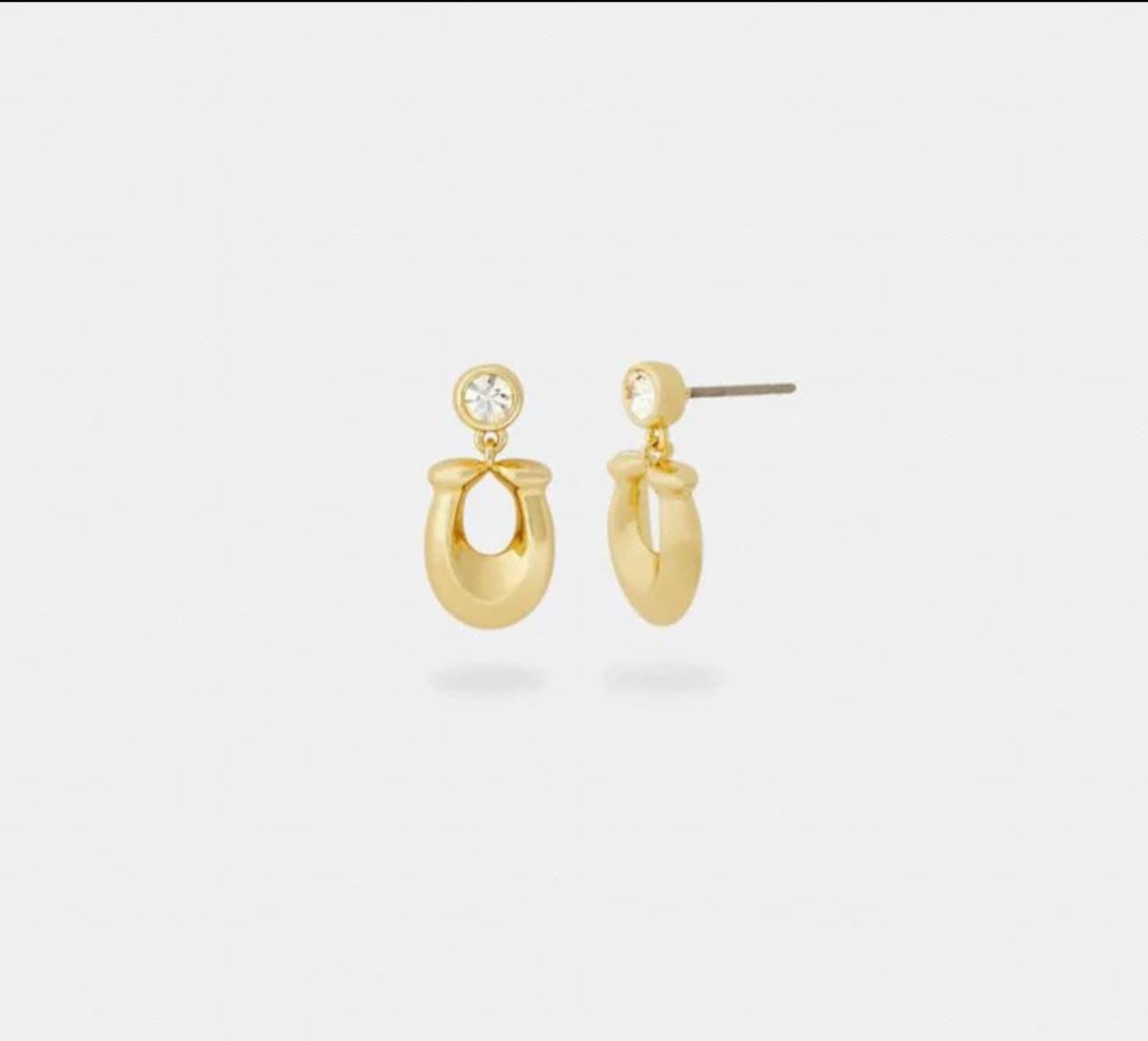 Coach Signature Crystal Earrings