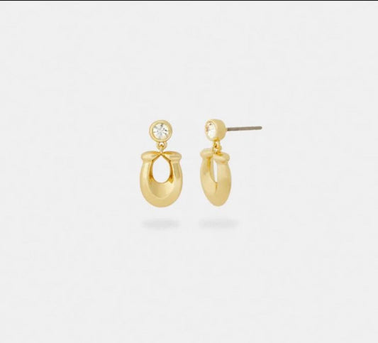 Coach Signature Crystal Earrings