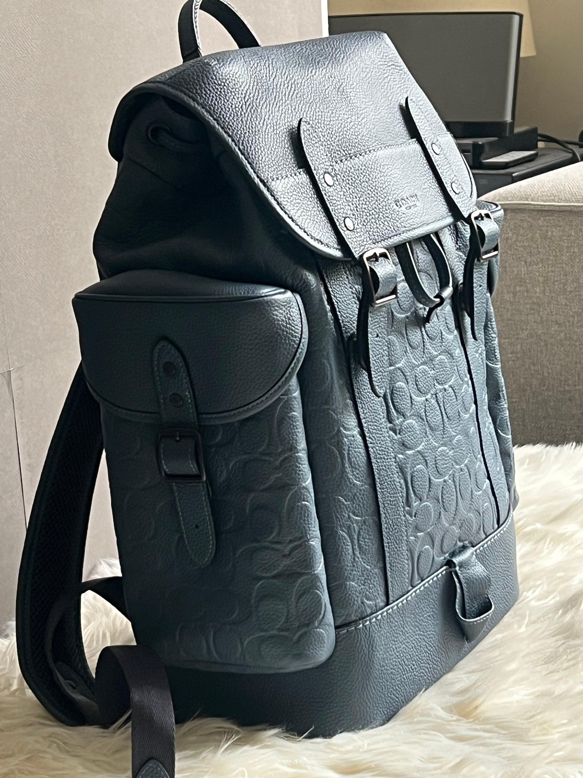 coach hitch signature backpack Coach Hitch Backpack in Signature Leather – Club de Mode
