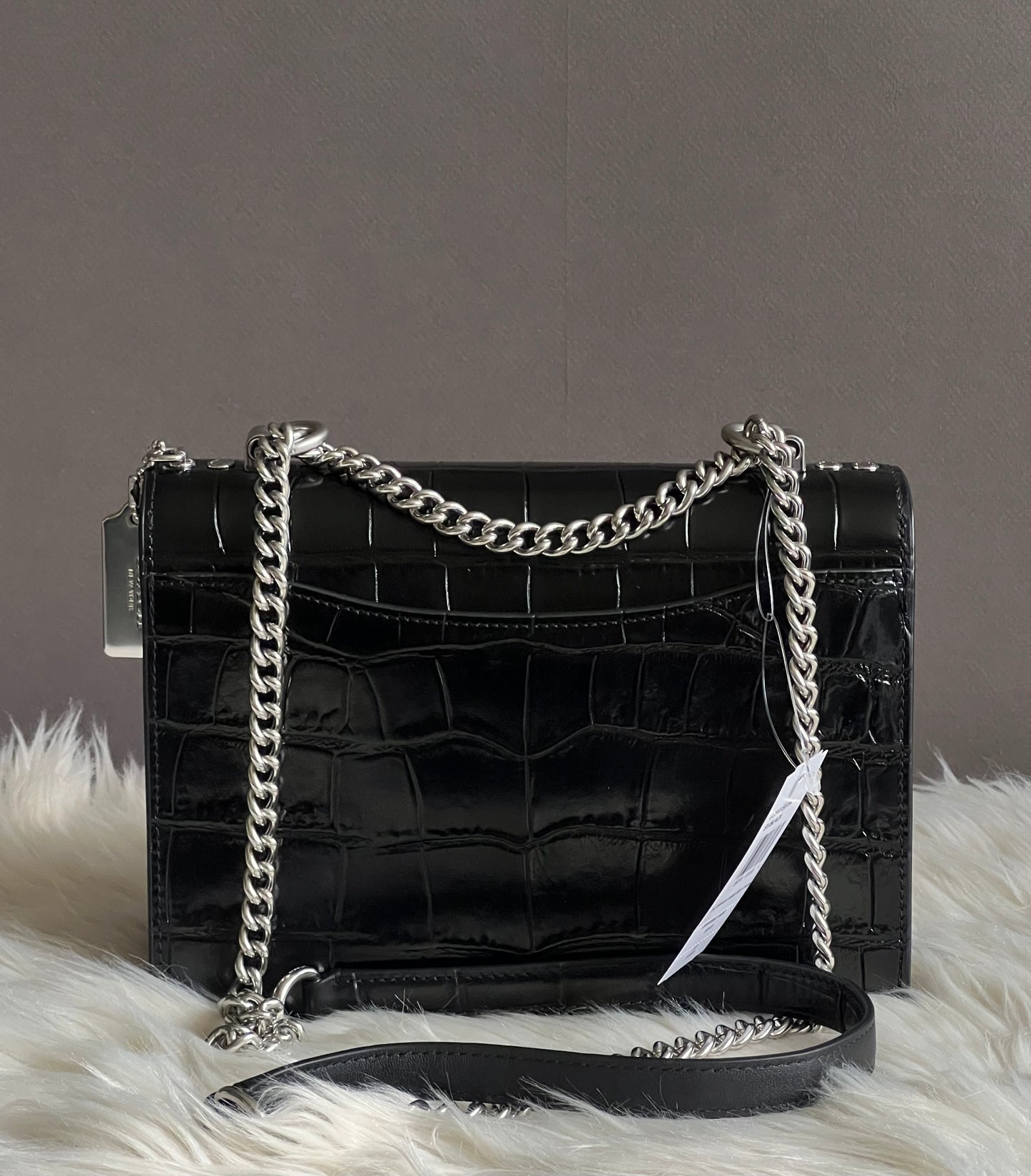 Coach Klare Crossbody Bag In Croc Embossed Leather