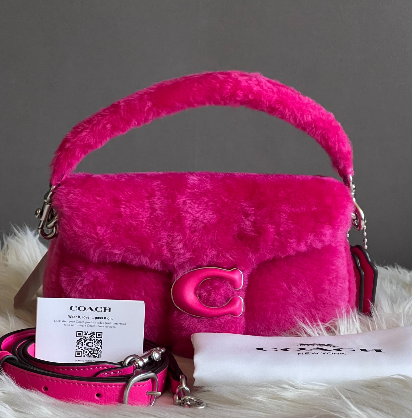 Coach The Lil Nas X Drop Tabby Shoulder Bag 18 in Shearling