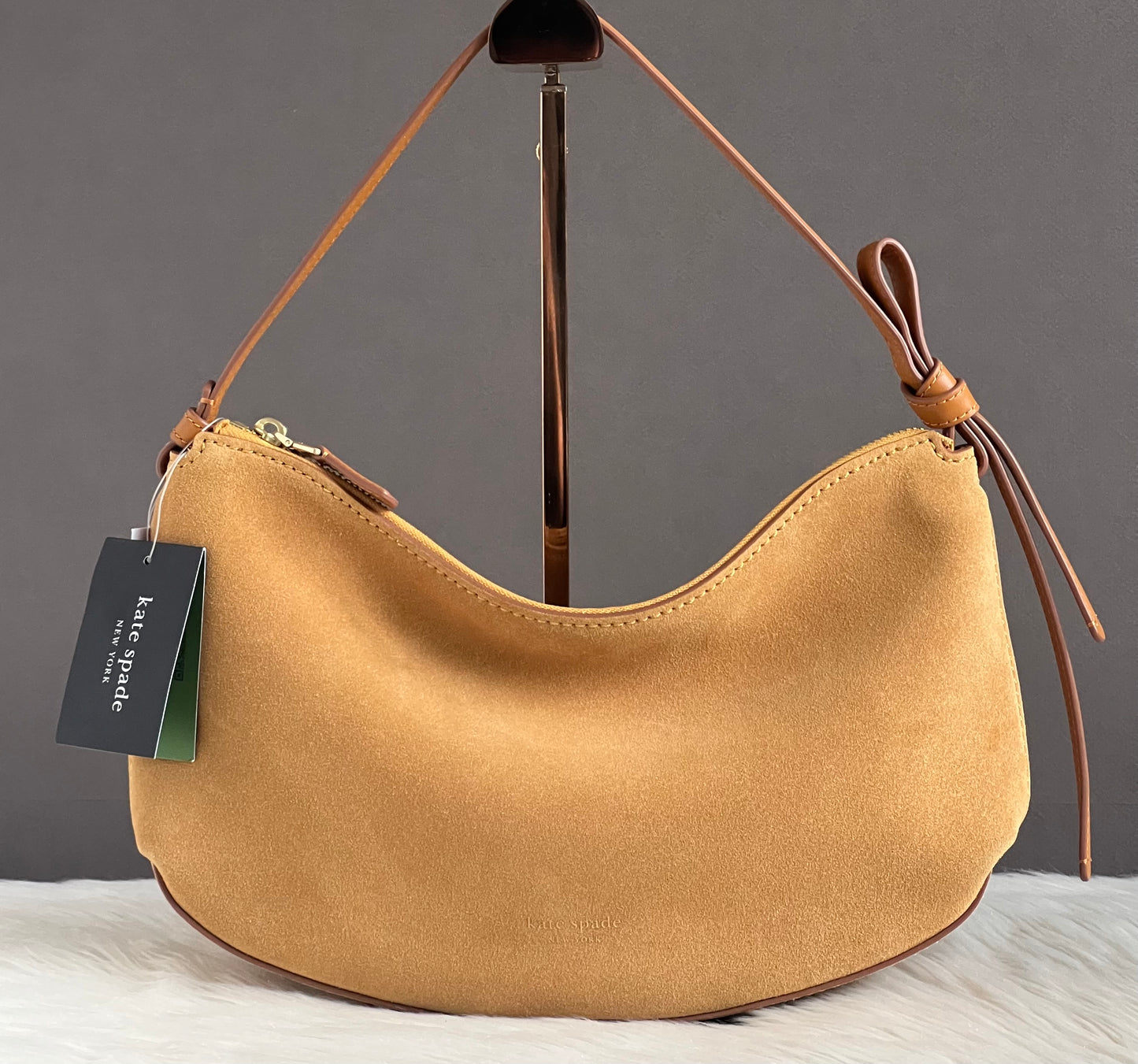 Kate Spade Loop Suede Shoulder Bag