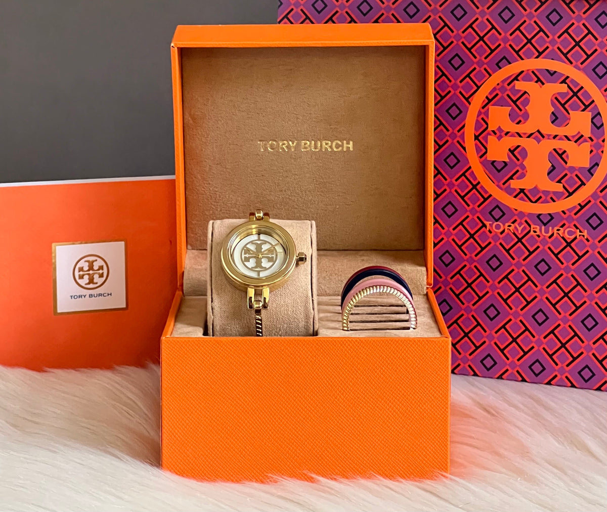 Tory Burch Reva Bangle Watch Gift Set