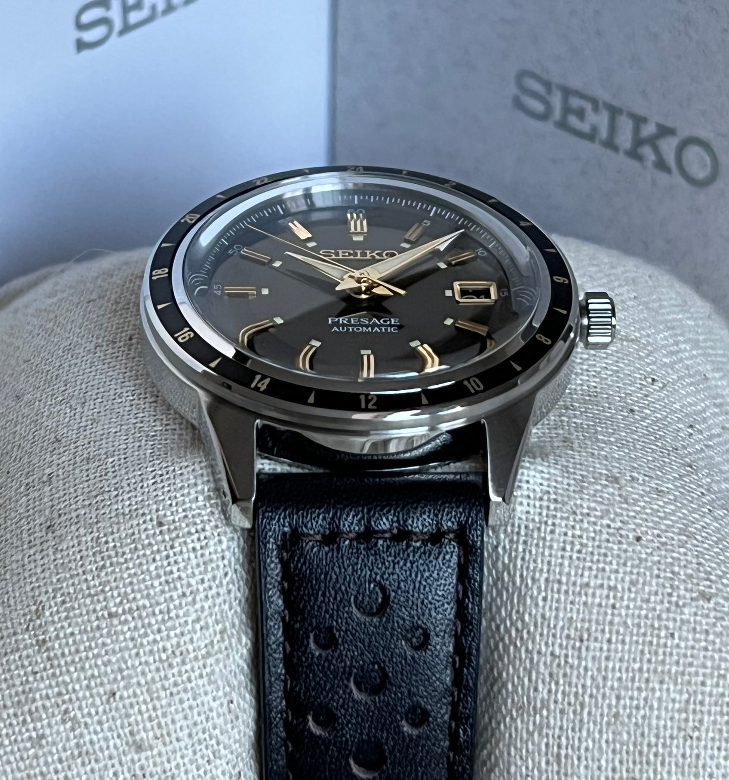 Seiko Men’s Presage GMT Automatic Watch