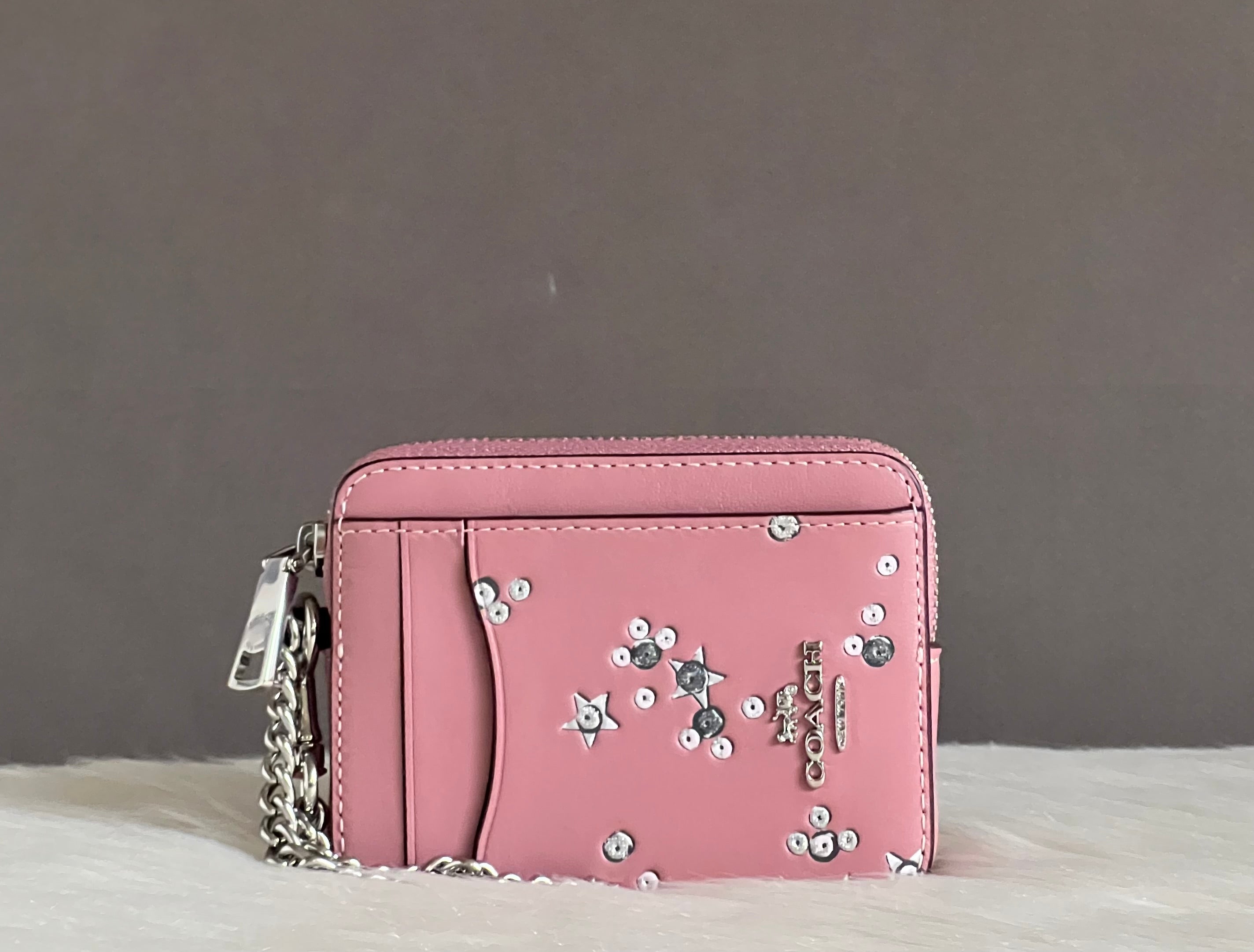 Coach Zip Card Case In Star Print – Club de Mode