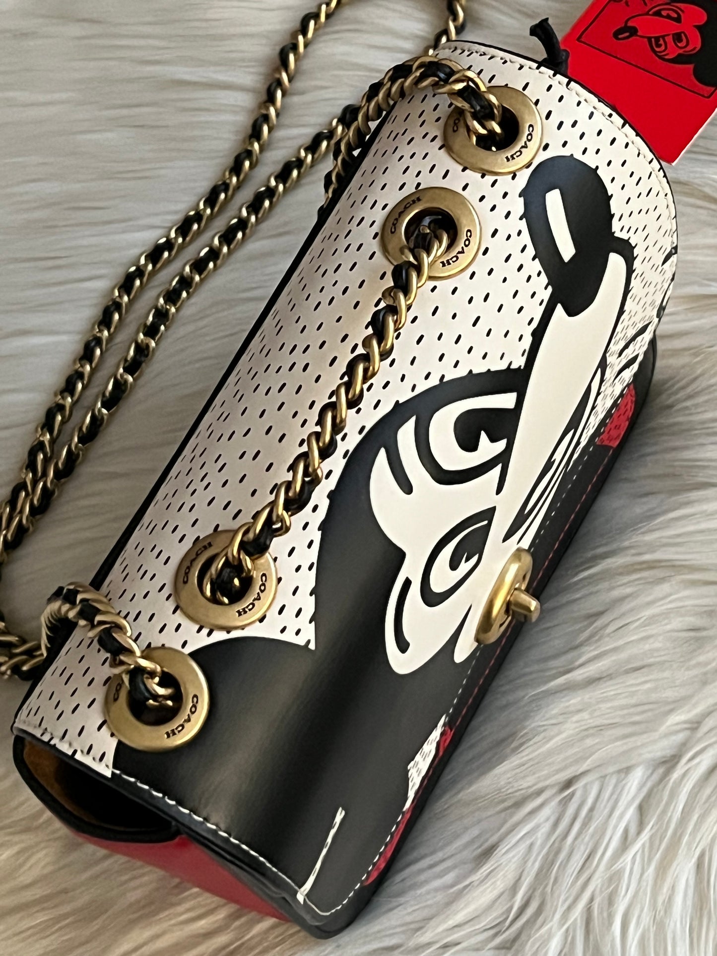Coach Disney Mickey Mouse X Keith Haring Madison Shoulder Bag 19