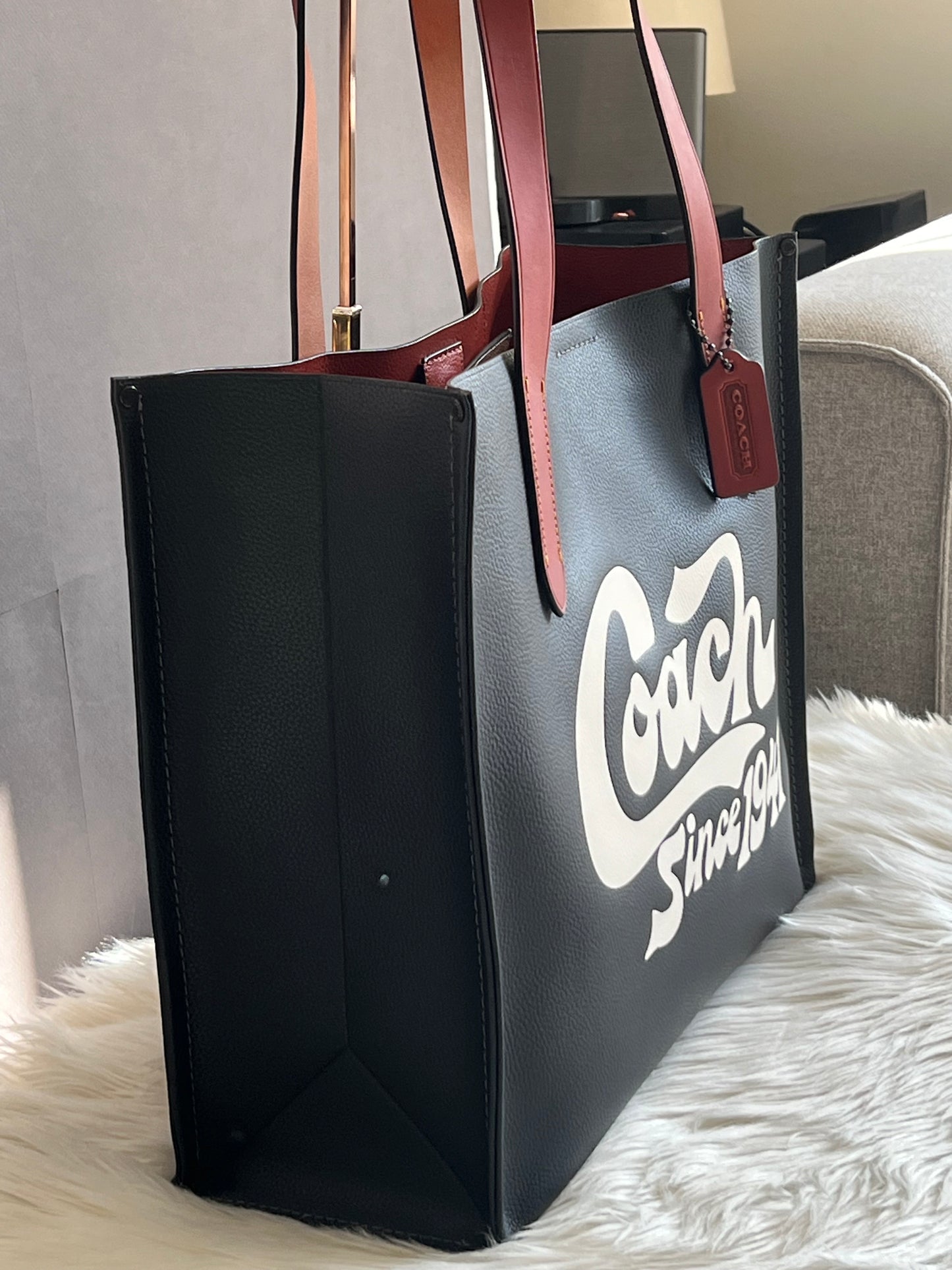 Coach Relay Tote with Coach Graphic