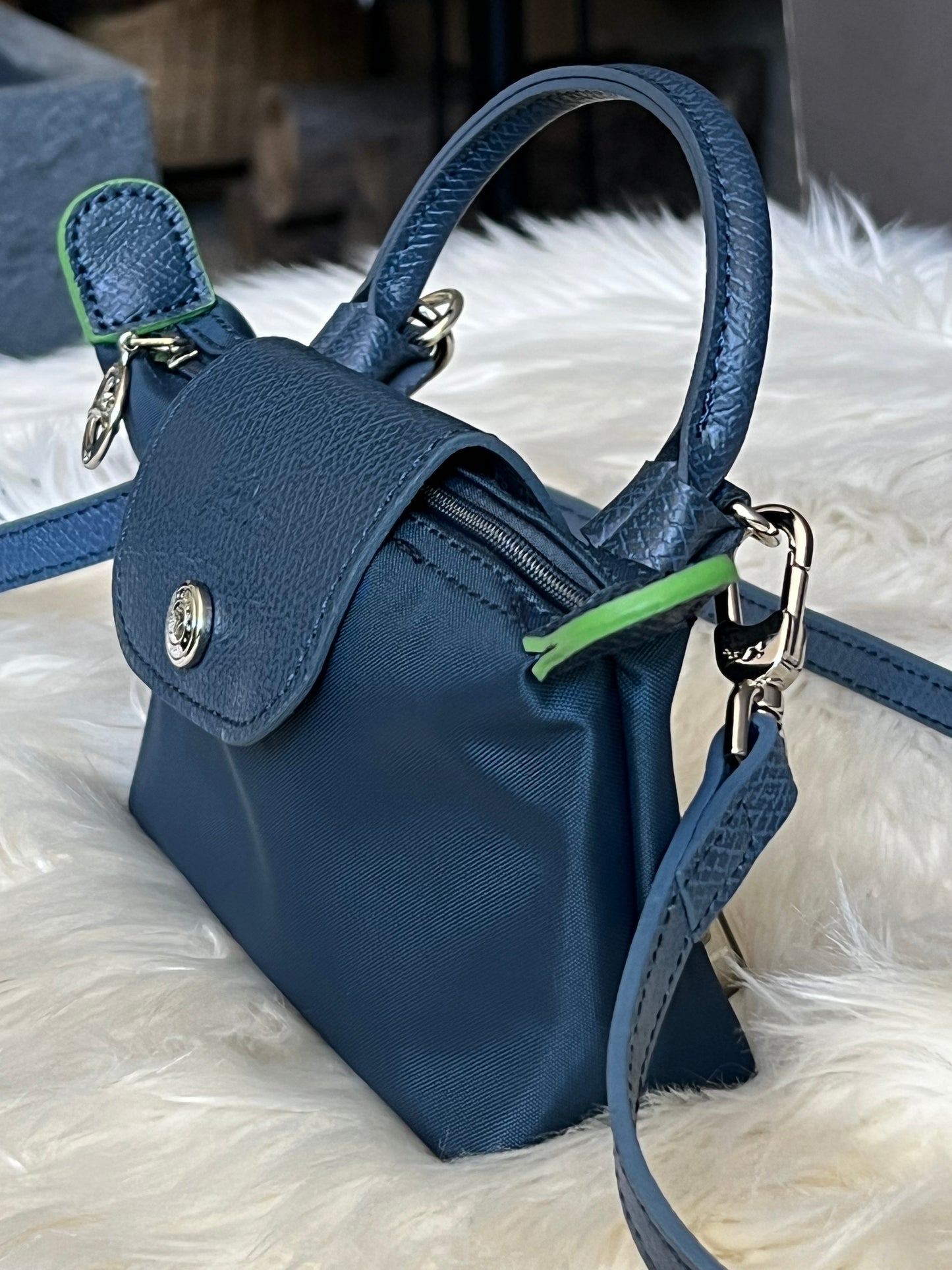 Longchamp XS Le Pliage Original Pouch with Strap