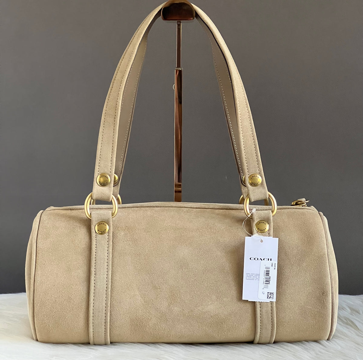 Coach Kisslock Barrel Bag