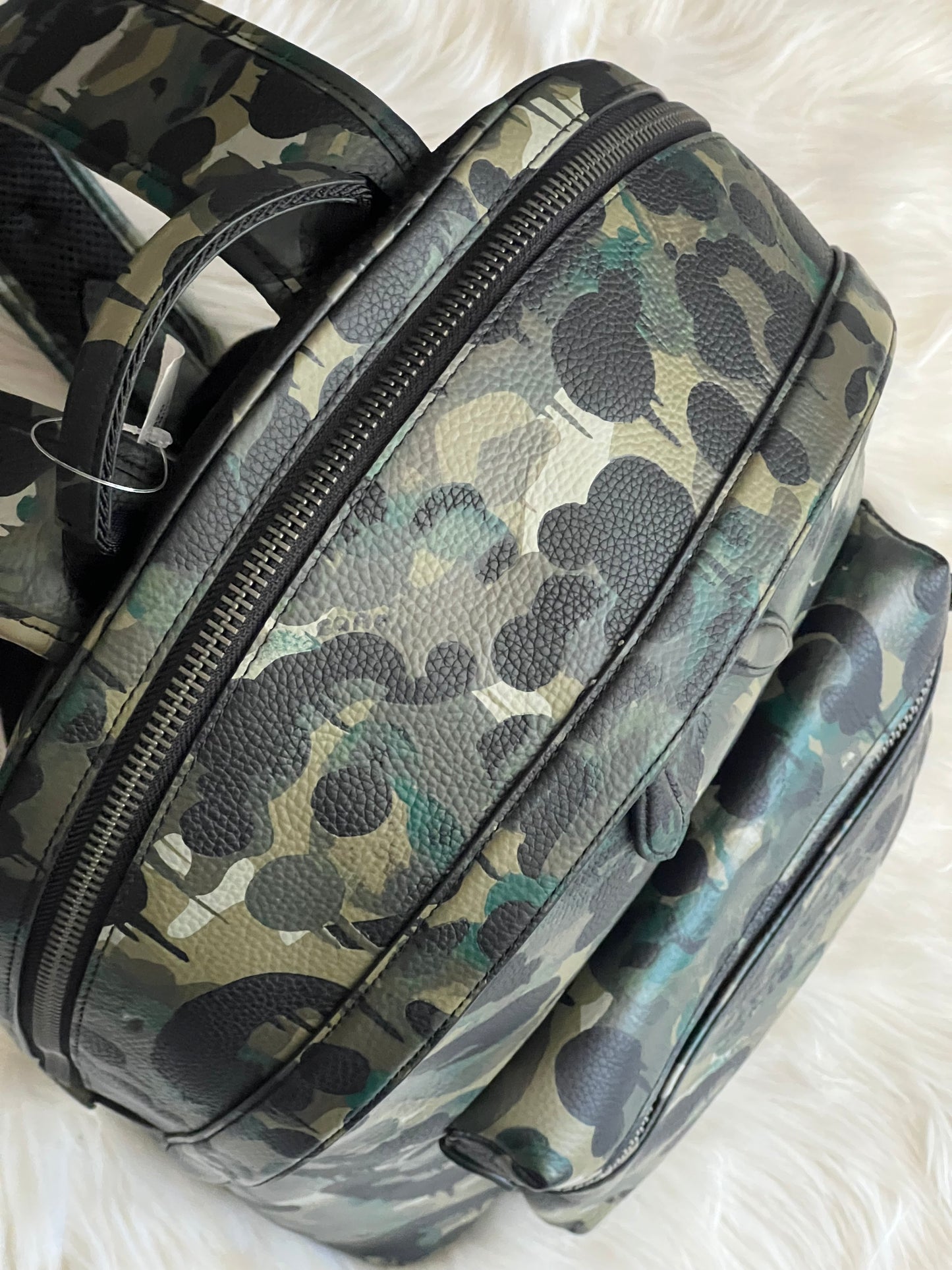 Coach Charter Backpack with Camo Print