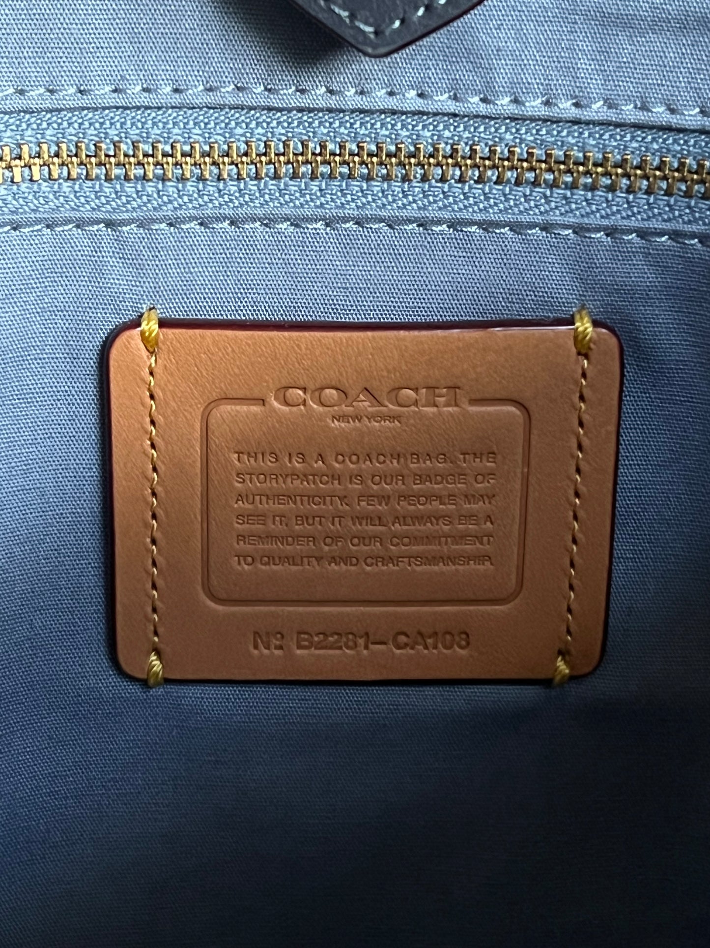Coach Field Tote in Signature Denim