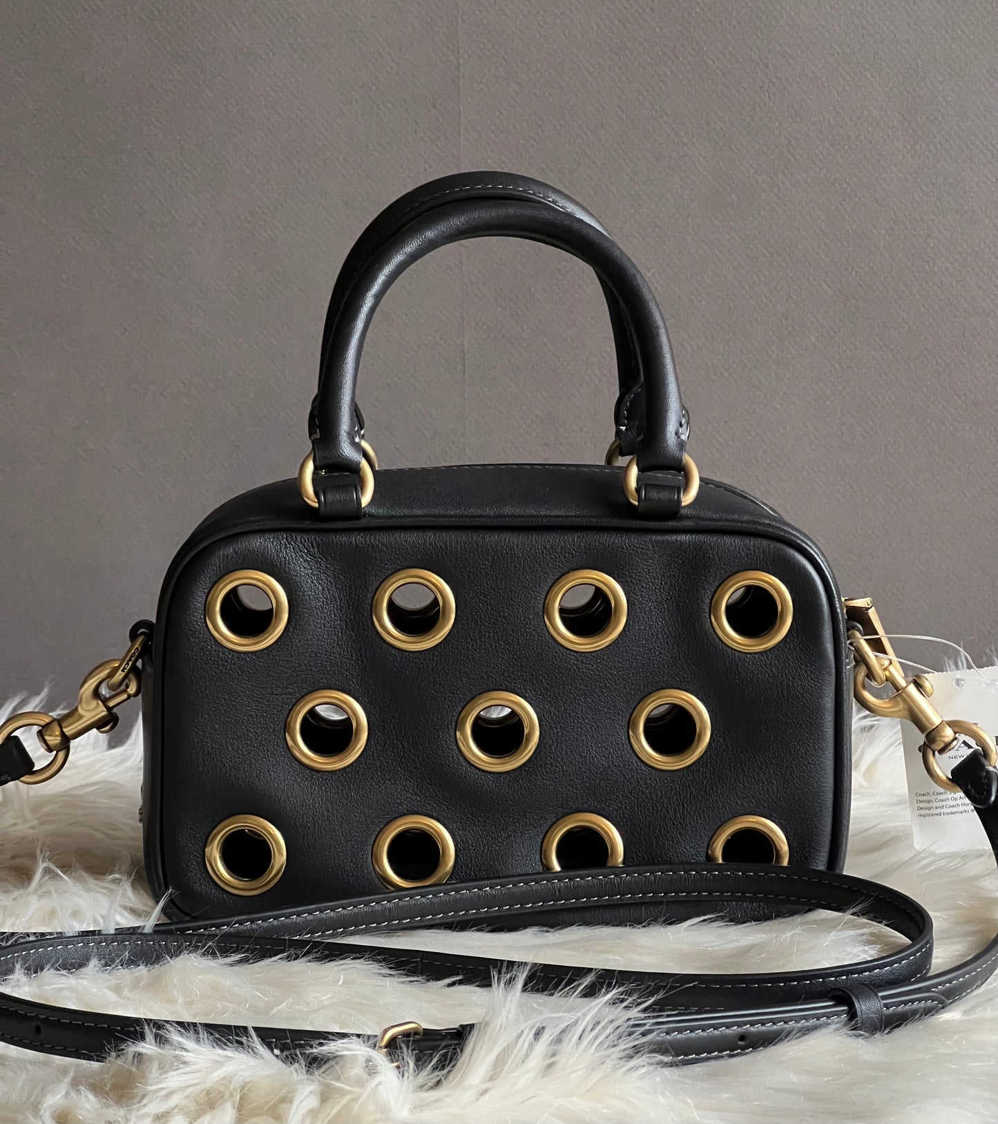 Coach Satchel Crossbody Bag with Grommets
