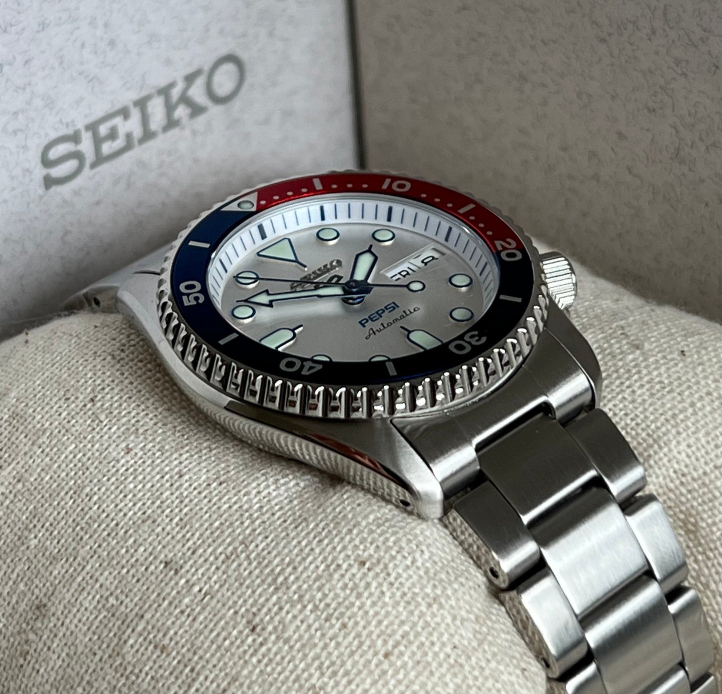 Seiko Men’s 5 Sports x Pepsi Limited Edition Automatic Stainless Watch