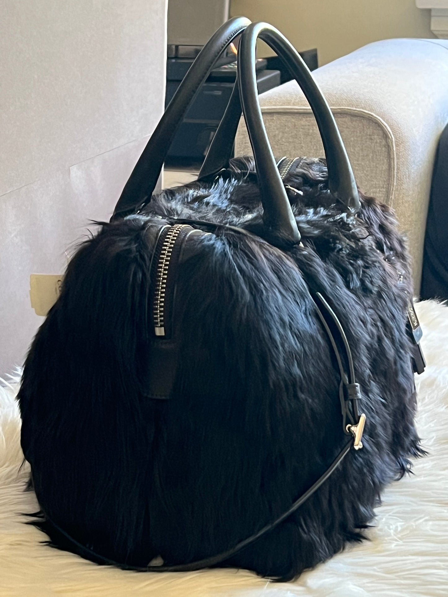 Coach Fur Duffle Bag