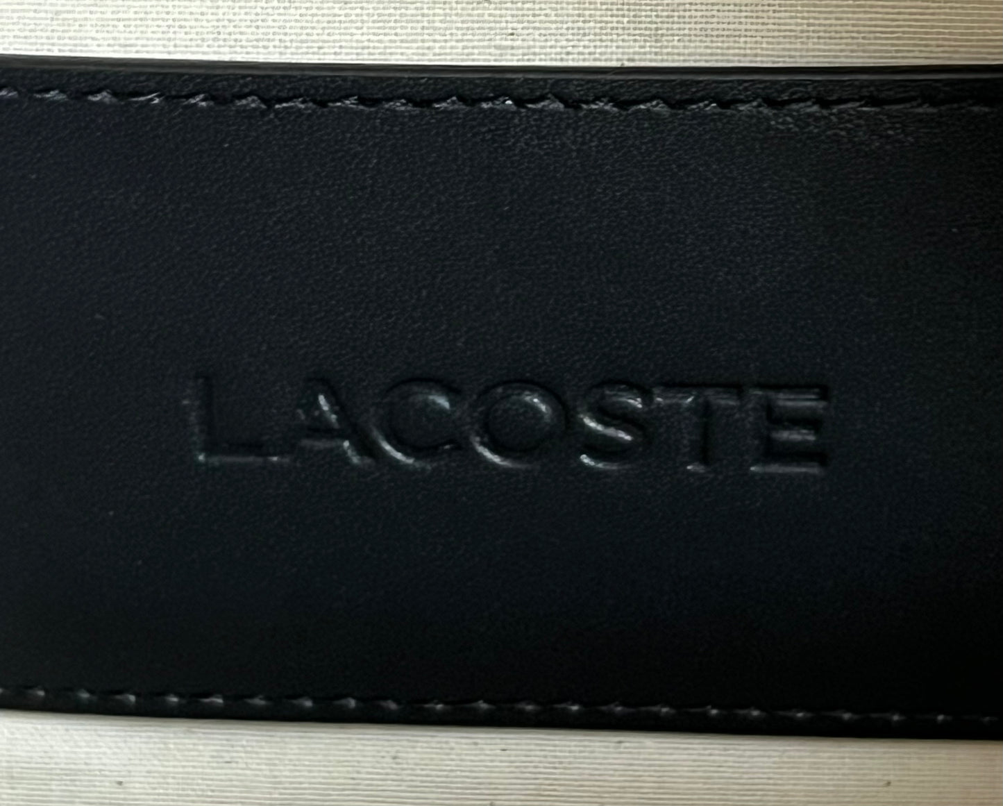 Lacoste Women's Maheki Oval Embossed Leather Bag