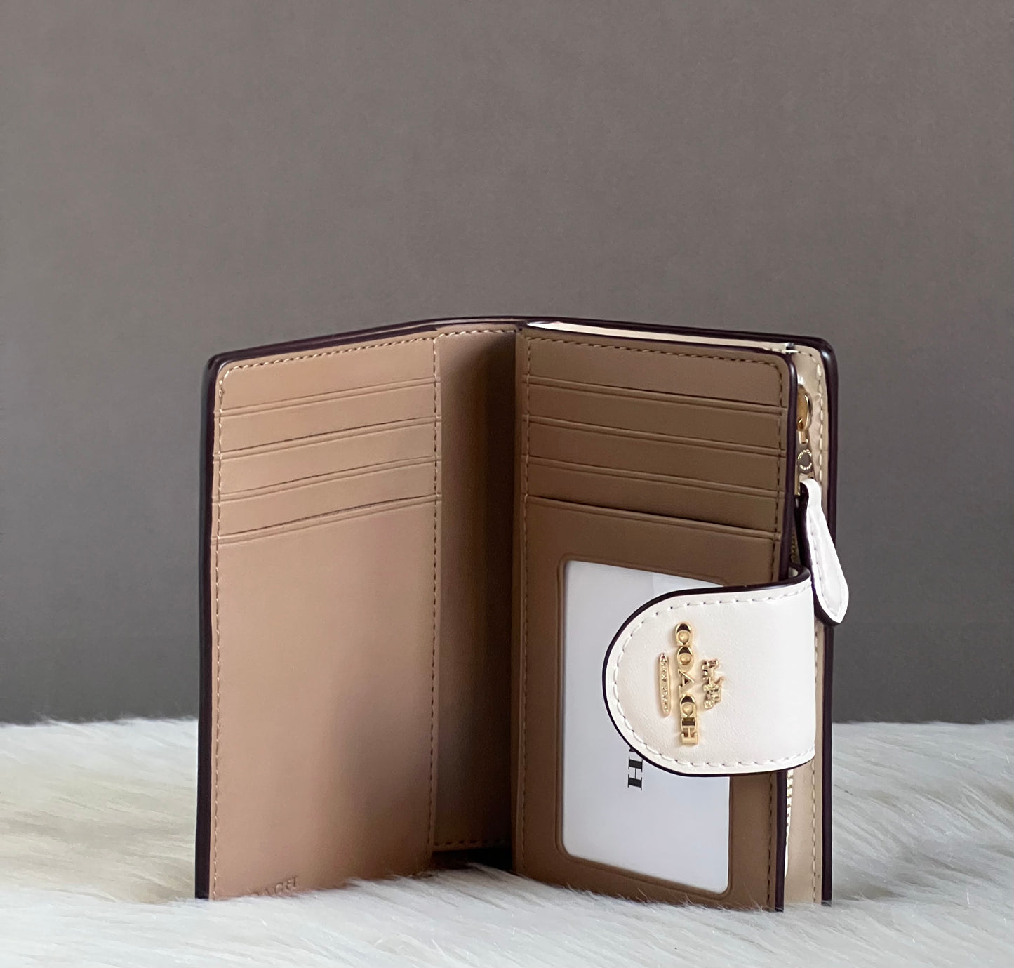 Coach Phone Wallet In Signature Canvas
