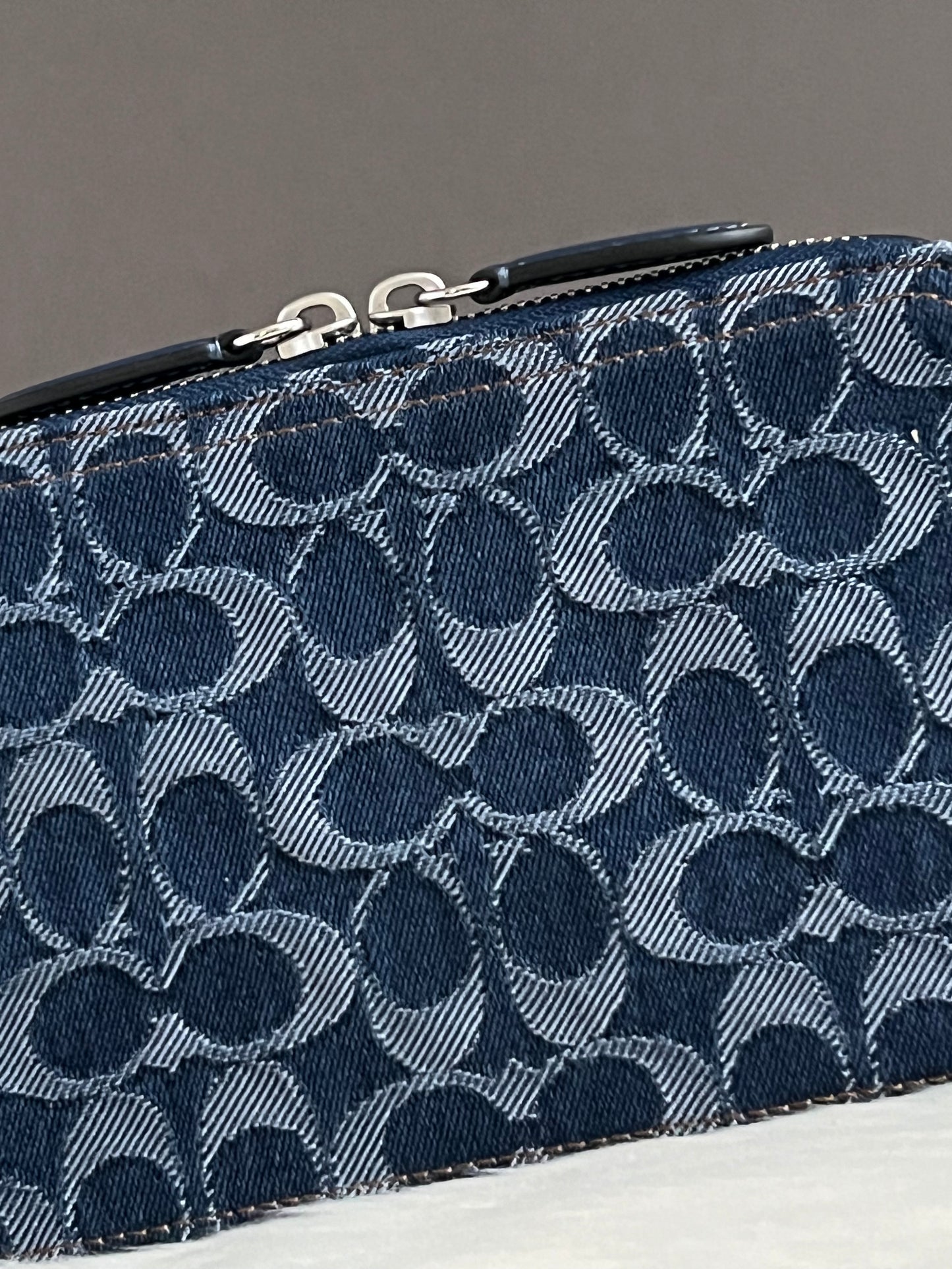 Coach Charter Crossbody Bag 19 In Signature Denim