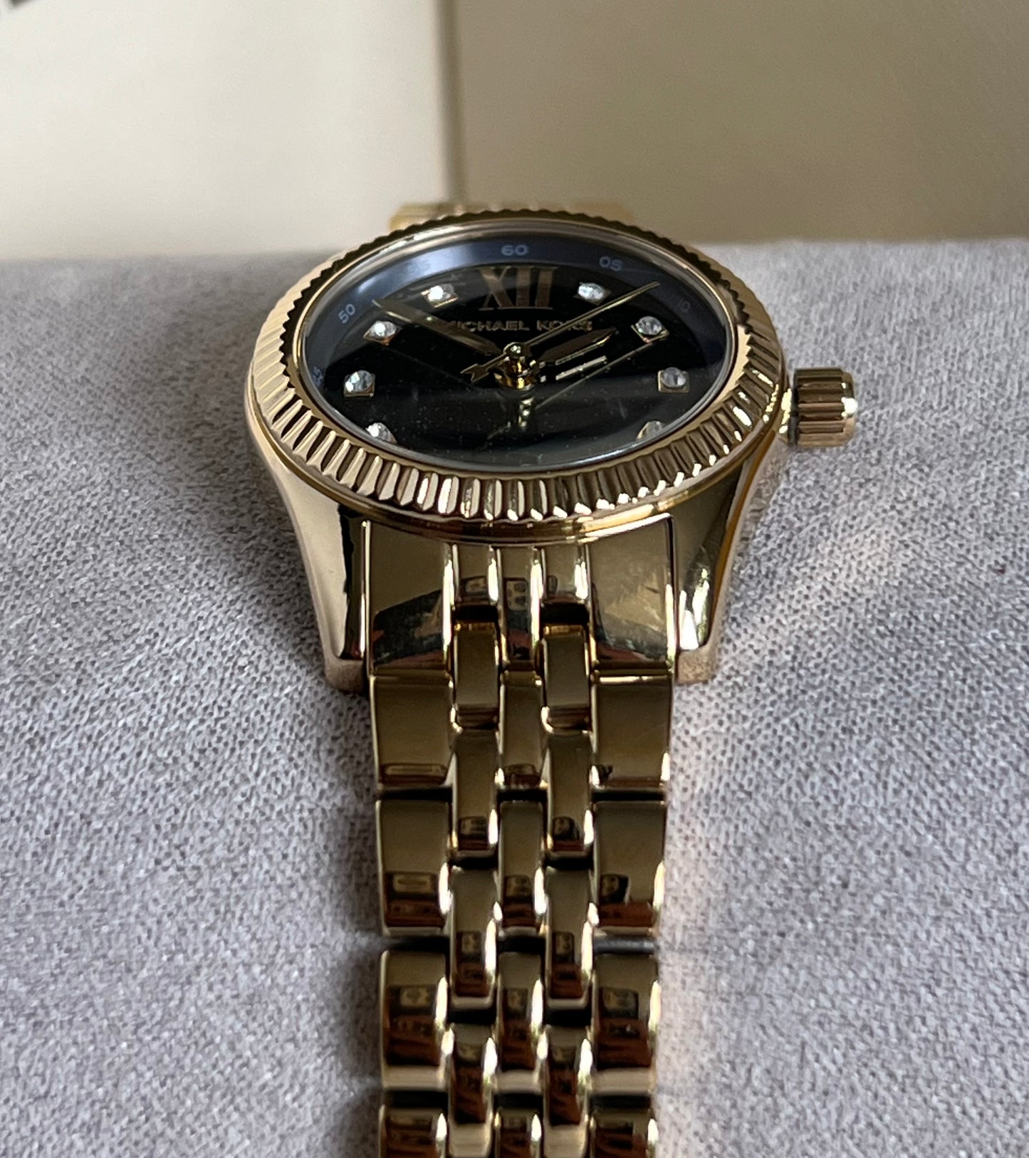 Michael Kors Women’s Mini Lexington Pavé Gold-Tone Watch