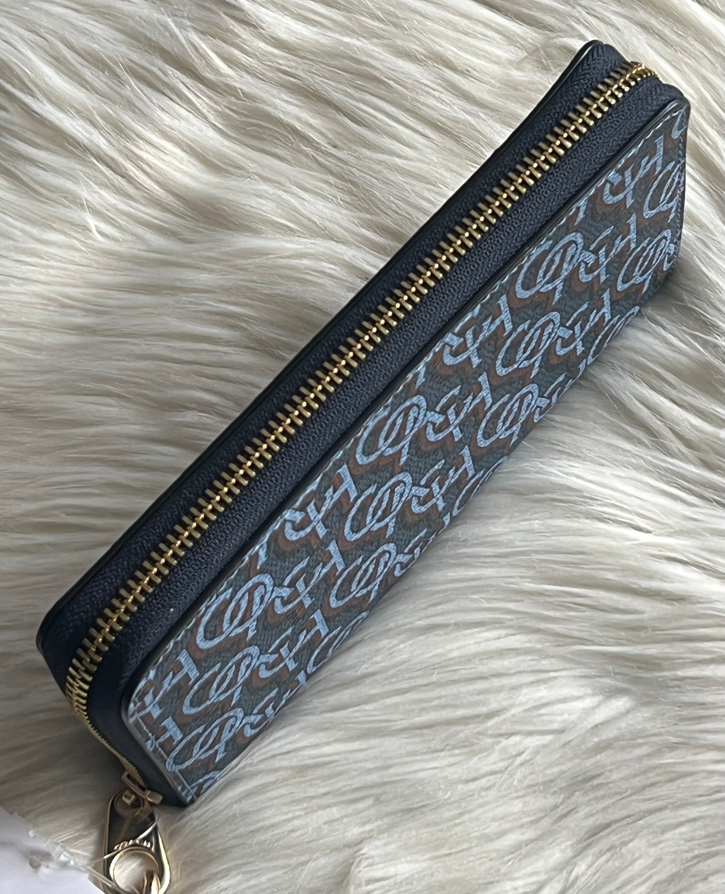 Coach Long Zip Around Wallet With Coach Monogram Print