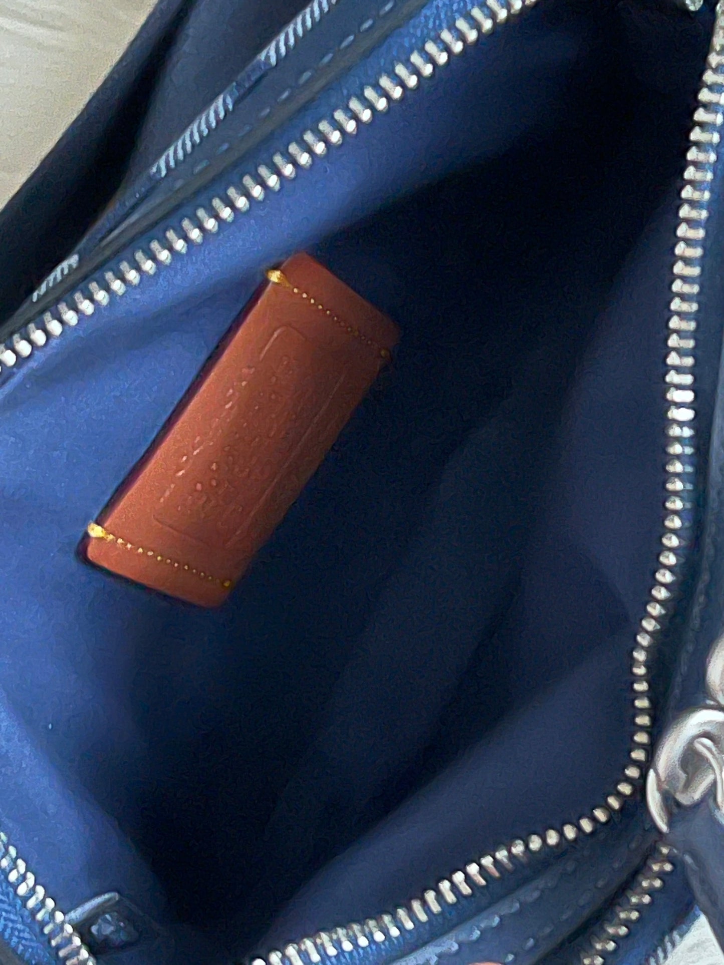 Coach Charter Crossbody Bag 19 In Signature Denim