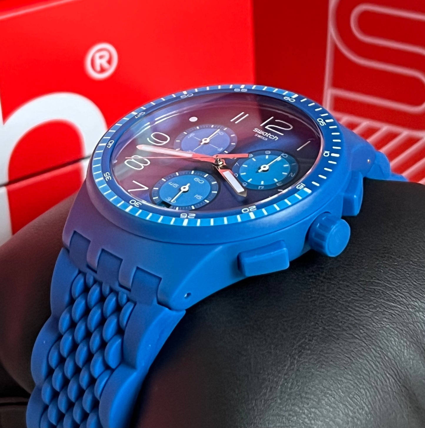 Swatch Triple Blu Watch