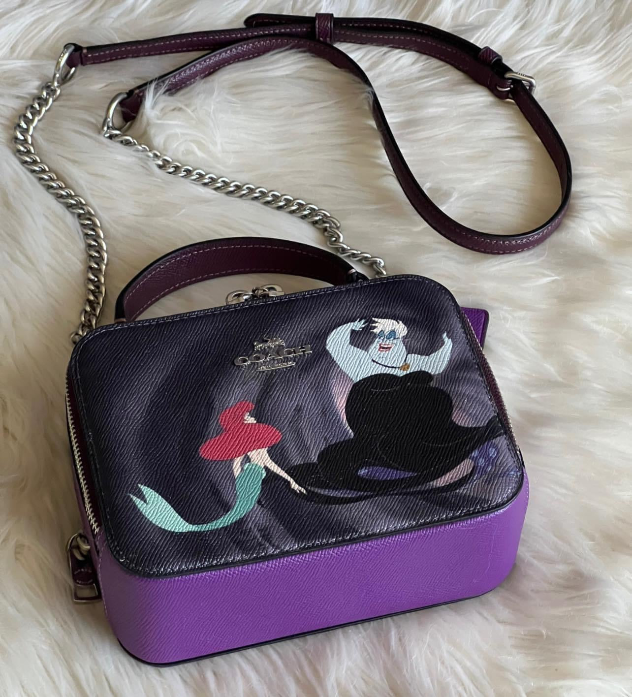 Disney X Coach Box Crossbody with Ursula Motif