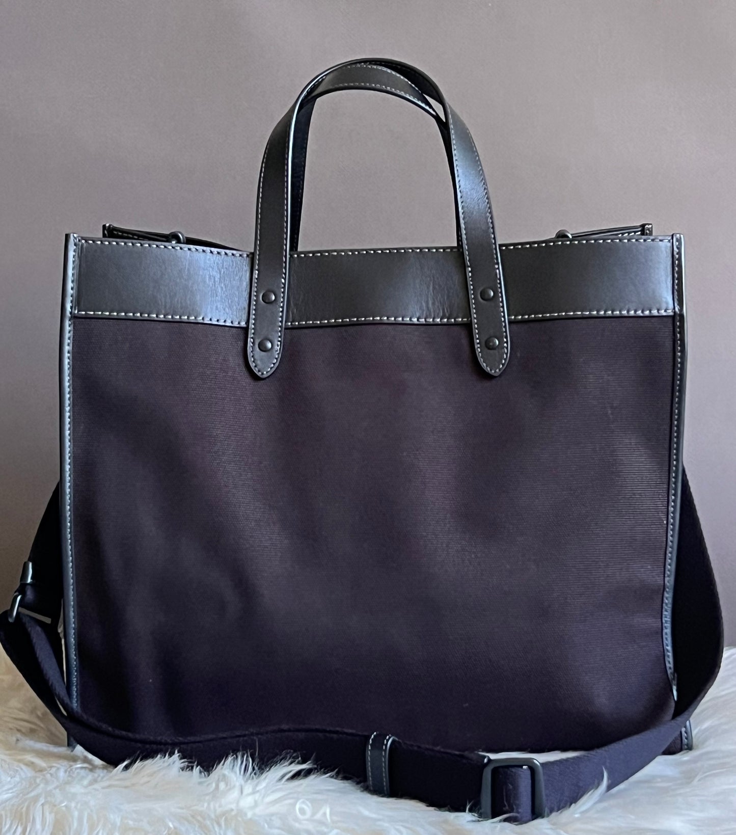 Coach Field Tote 40 with Coach Badge