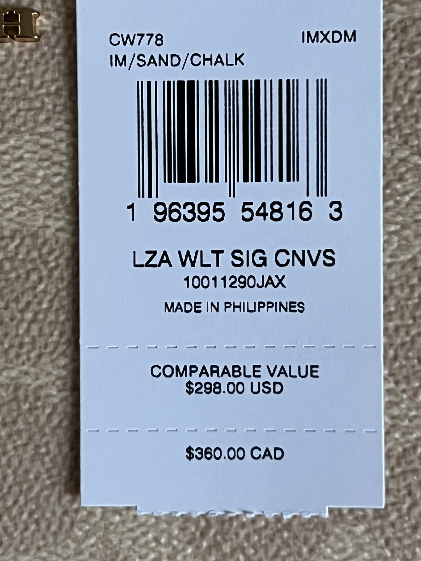 Coach Long Zip Around Wallet In Signature Canvas