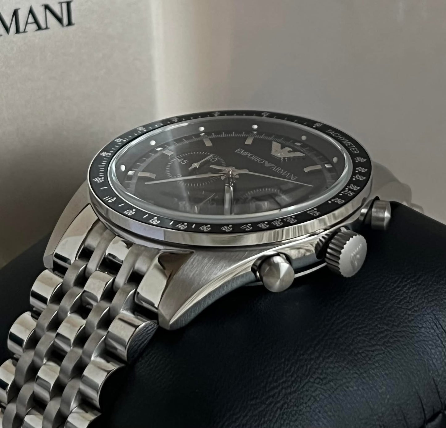 Emporio Armani Men’s Sportivo Black Dial Watch
