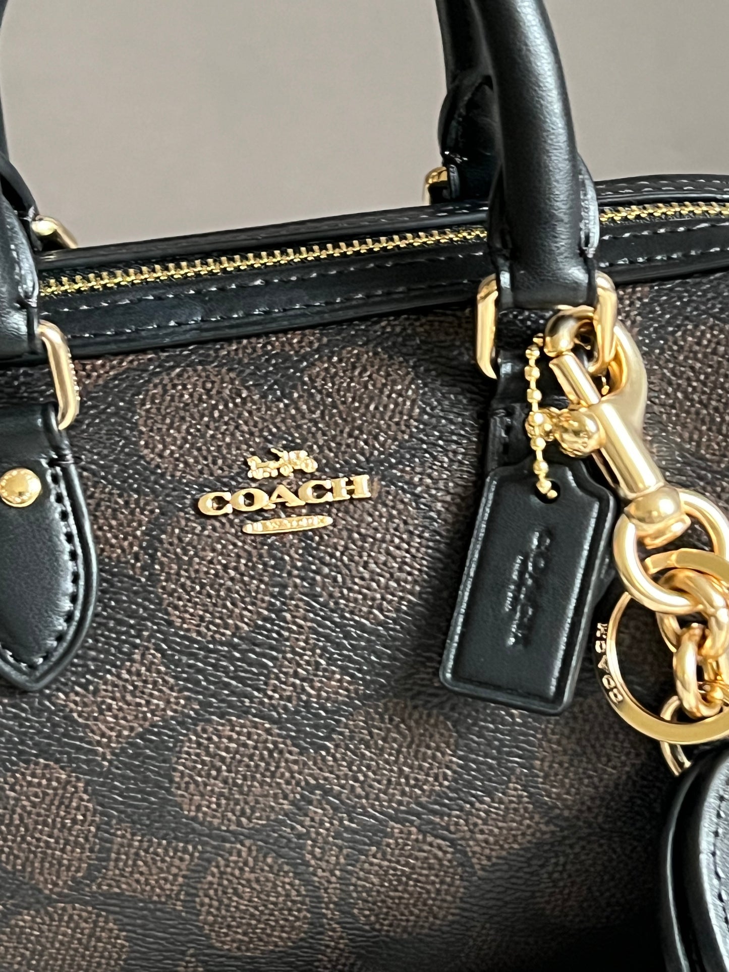 Coach Mini Rowan Crossbody Bag in Signature Canvas Gift Set