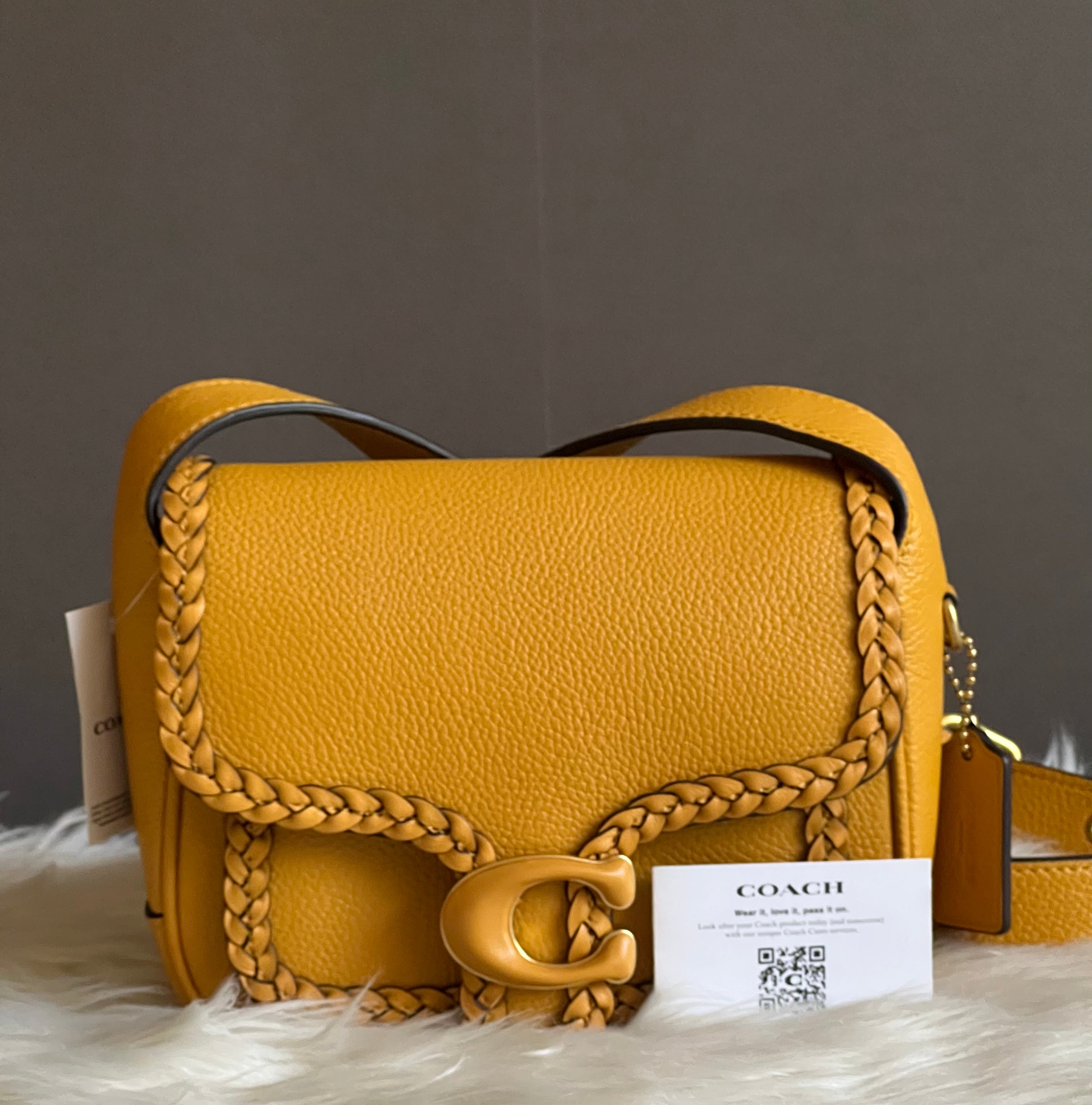 Coach discount tabby yellow