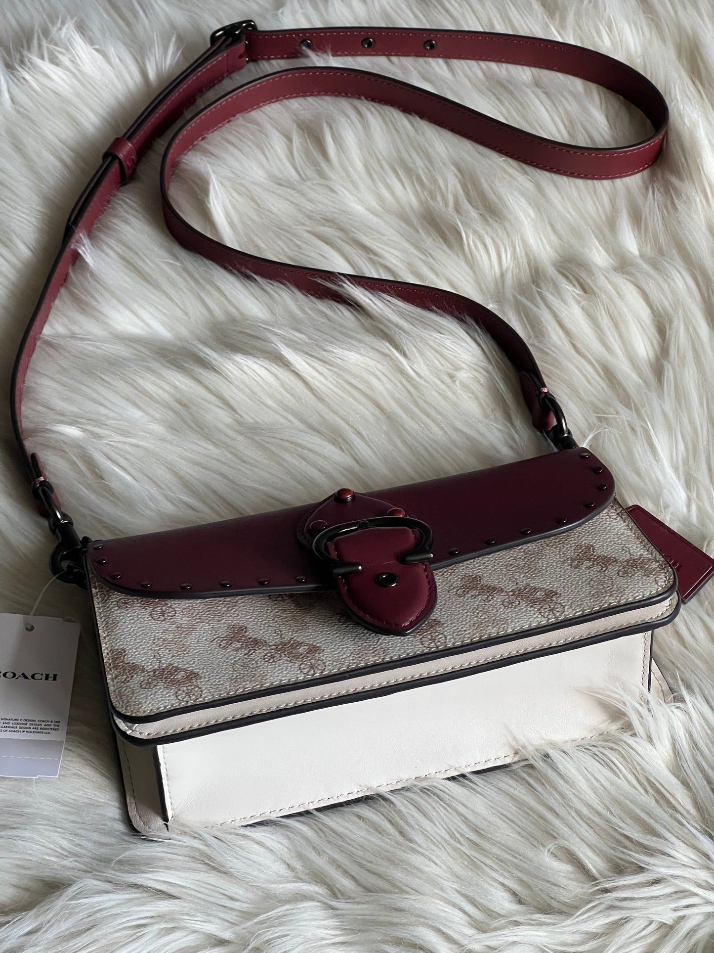 Coach Beat Crossbody Clutch in Signature Canvas with Horse and Carriage Print