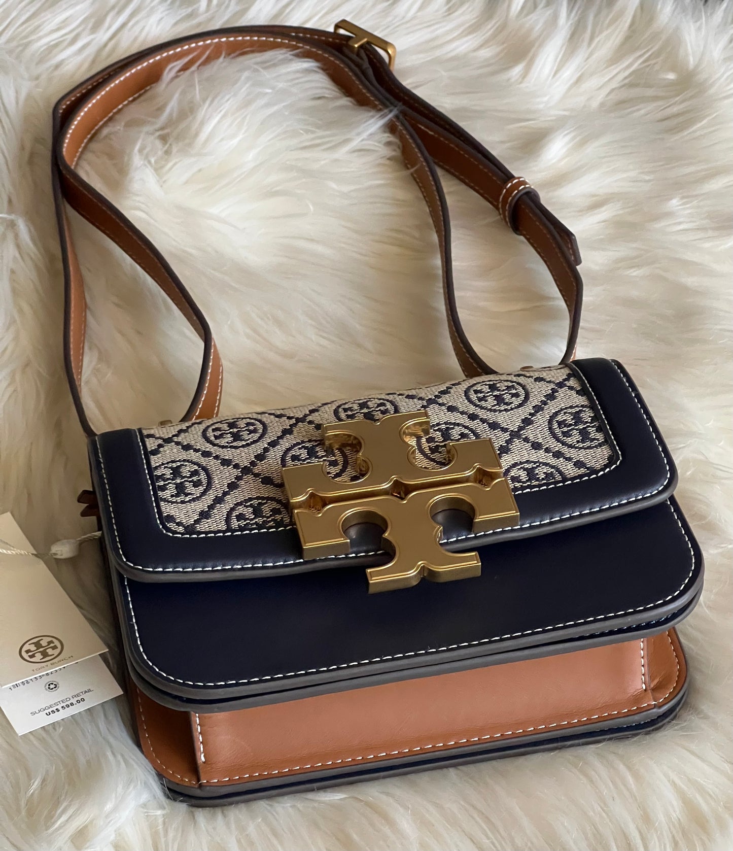 Tory Burch Small T Monogram Eleanor Shoulder Bag