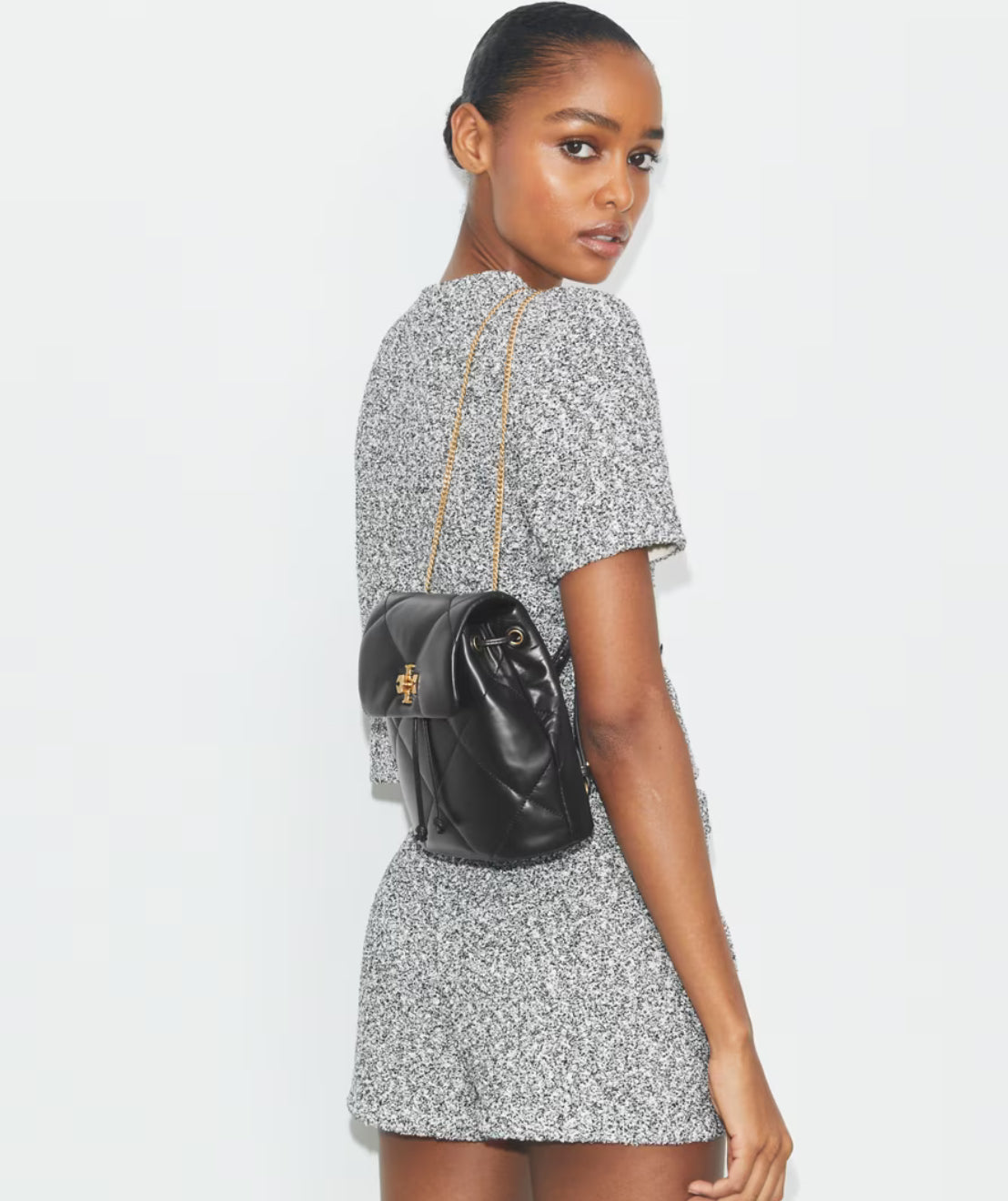Tory Burch Mini Kira Diamond Quilt Backpack